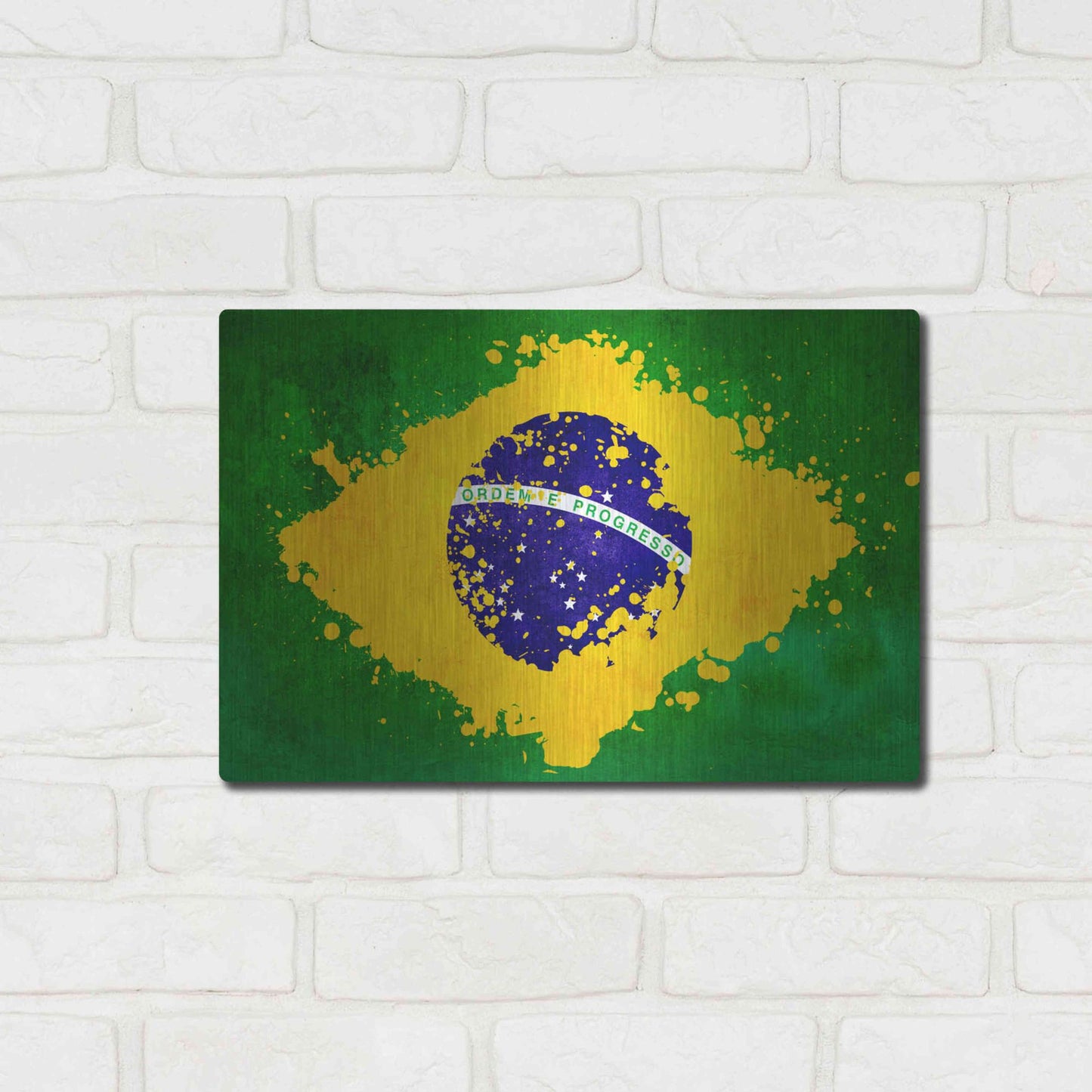 Luxe Metal Art 'Brazil' Metal Wall Art,16x12