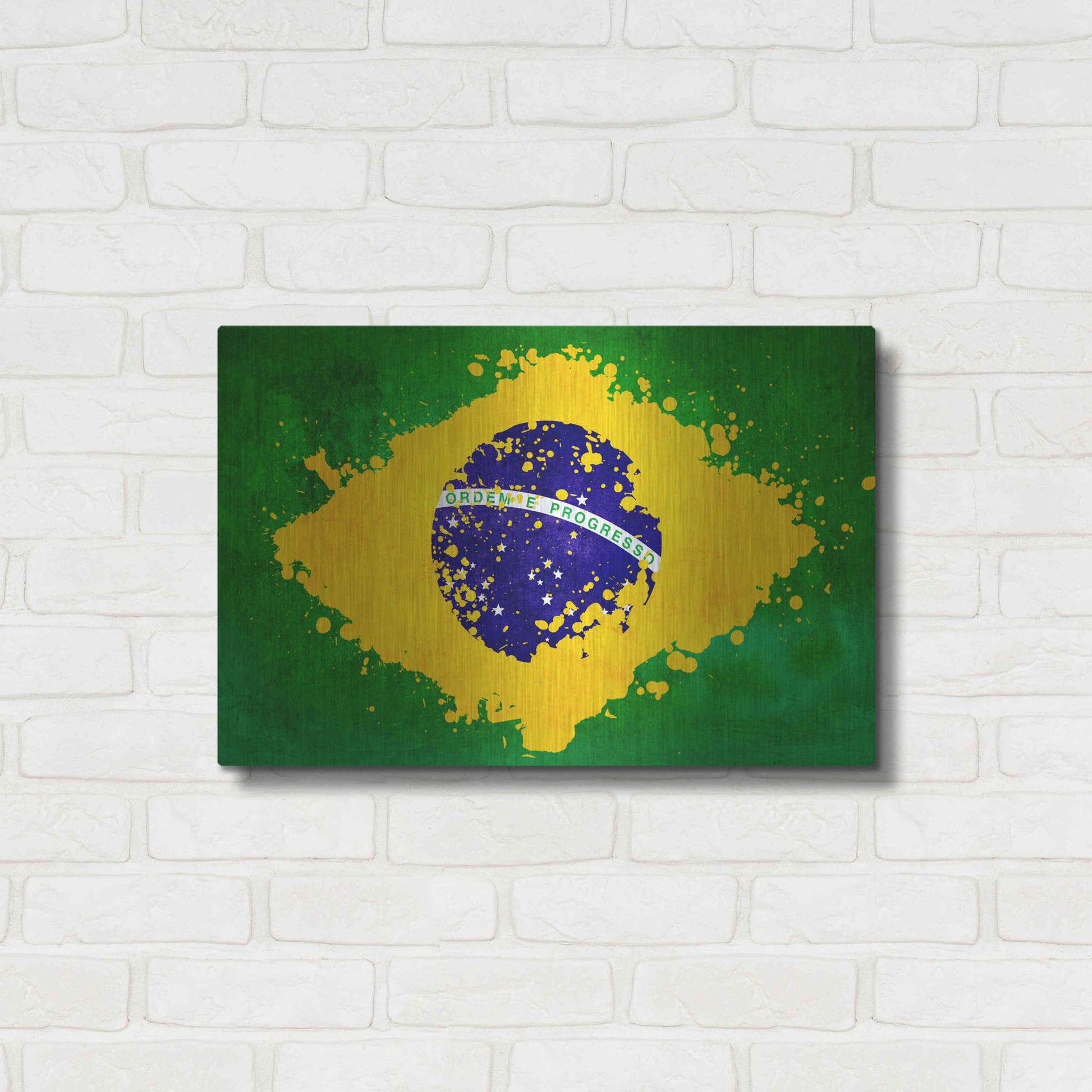 Luxe Metal Art 'Brazil' Metal Wall Art,24x16