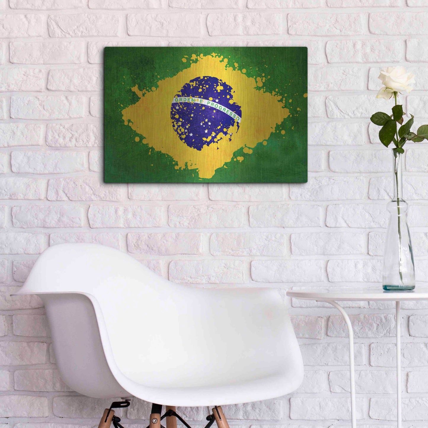 Luxe Metal Art 'Brazil' Metal Wall Art,24x16