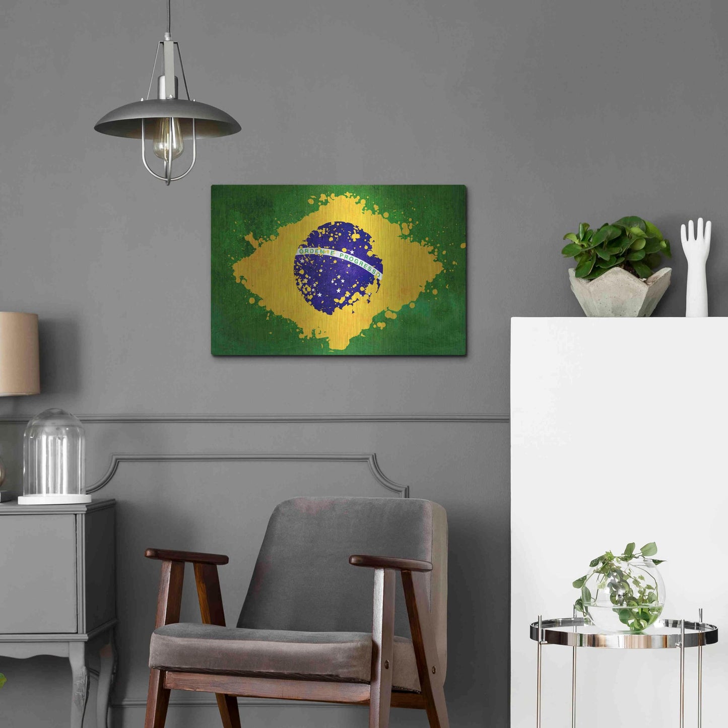 Luxe Metal Art 'Brazil' Metal Wall Art,24x16