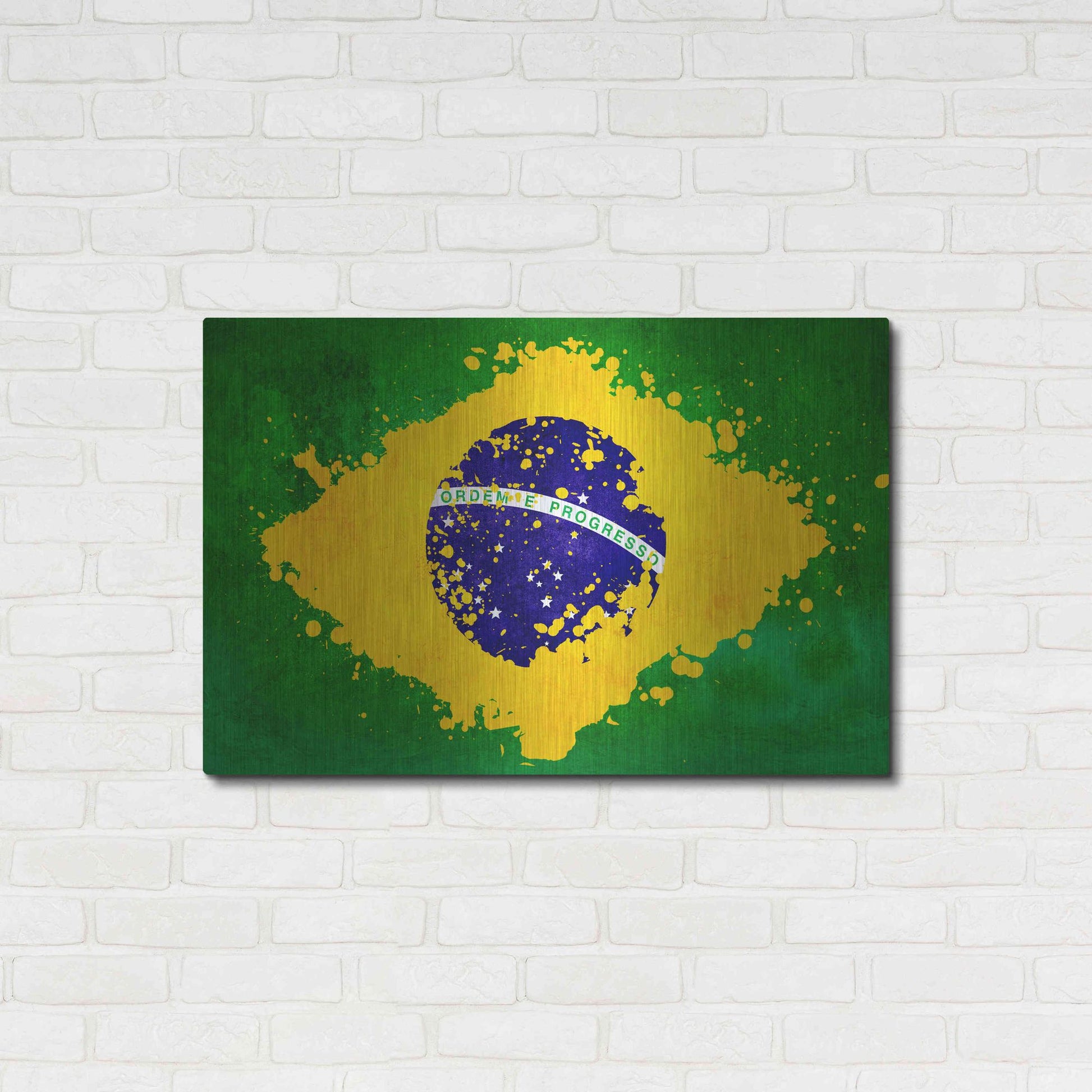 Luxe Metal Art 'Brazil' Metal Wall Art,36x24