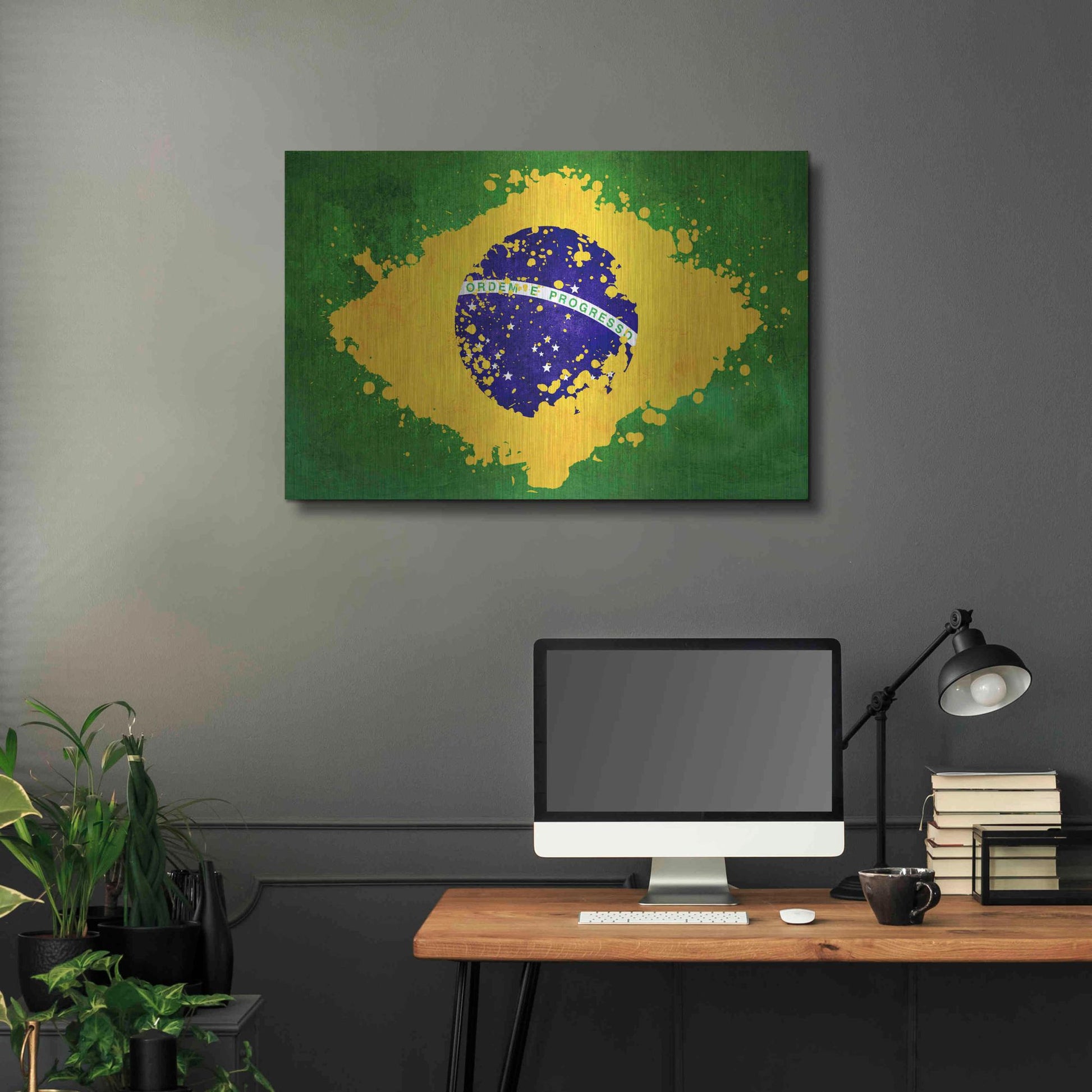 Luxe Metal Art 'Brazil' Metal Wall Art,36x24