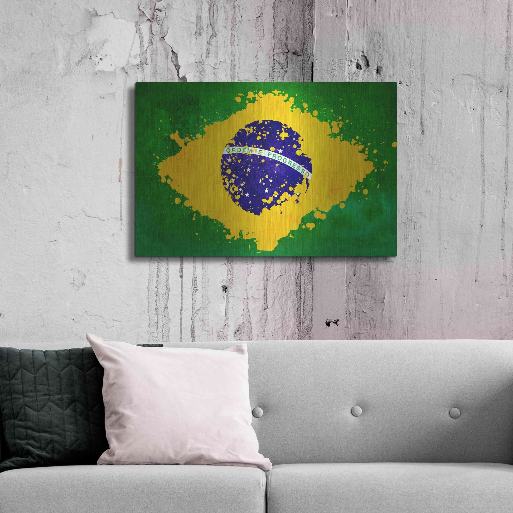 Luxe Metal Art 'Brazil' Metal Wall Art,36x24