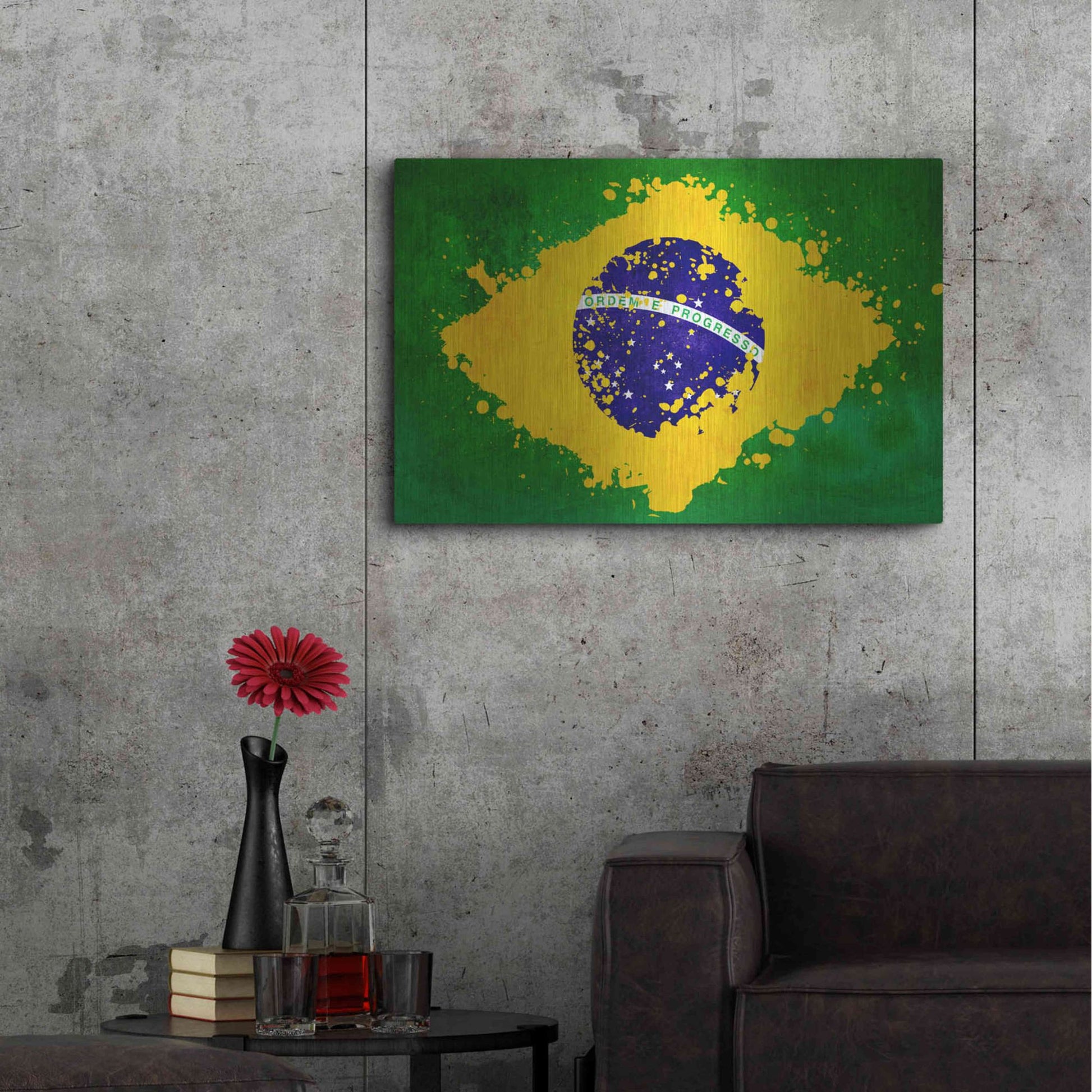 Luxe Metal Art 'Brazil' Metal Wall Art,36x24