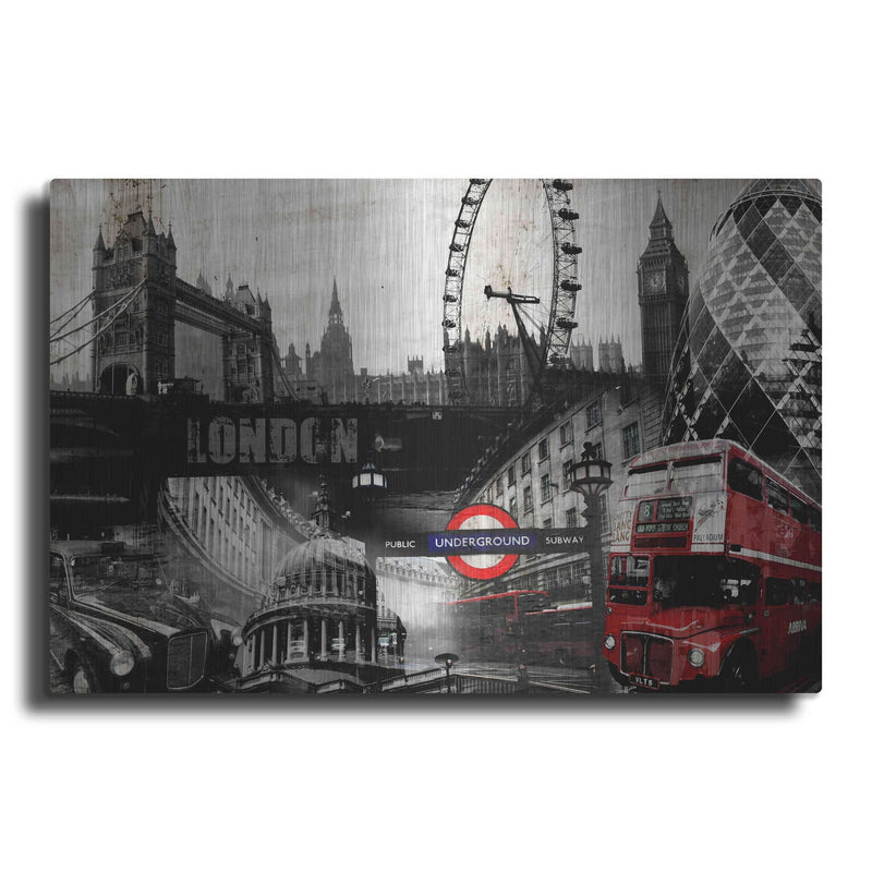 'London' by GraphINC – Metal Wall Art