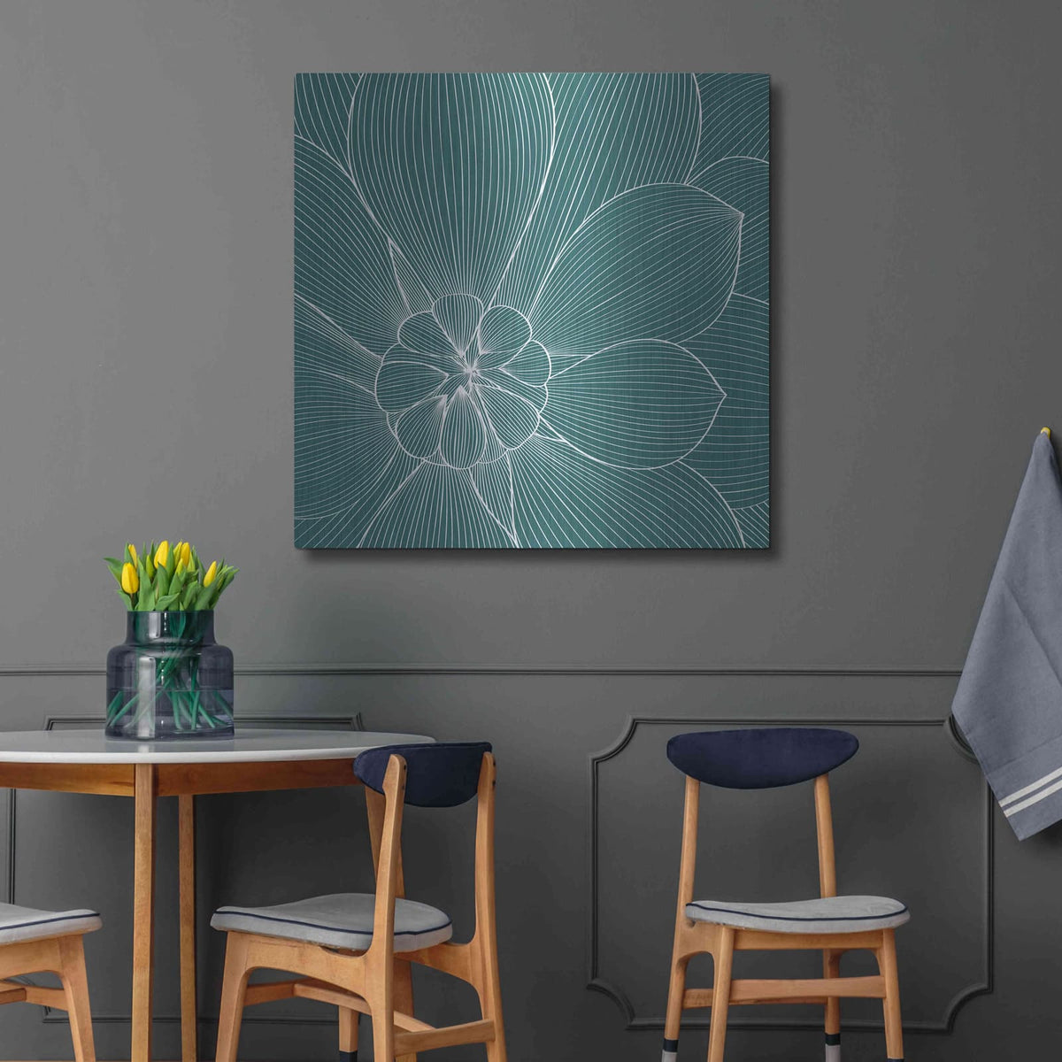 'Myrrhis Odorata II' by GraphINC – Metal Wall Art, 36x36 room view