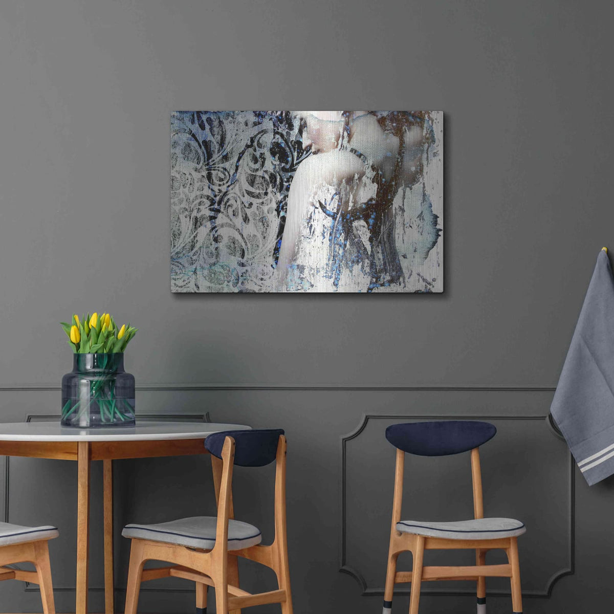 'Mystery Girl' by GraphINC – Metal Wall Art, 36x24 room view