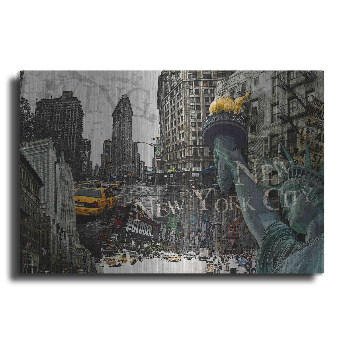 'New York' by GraphINC – Metal Wall Art