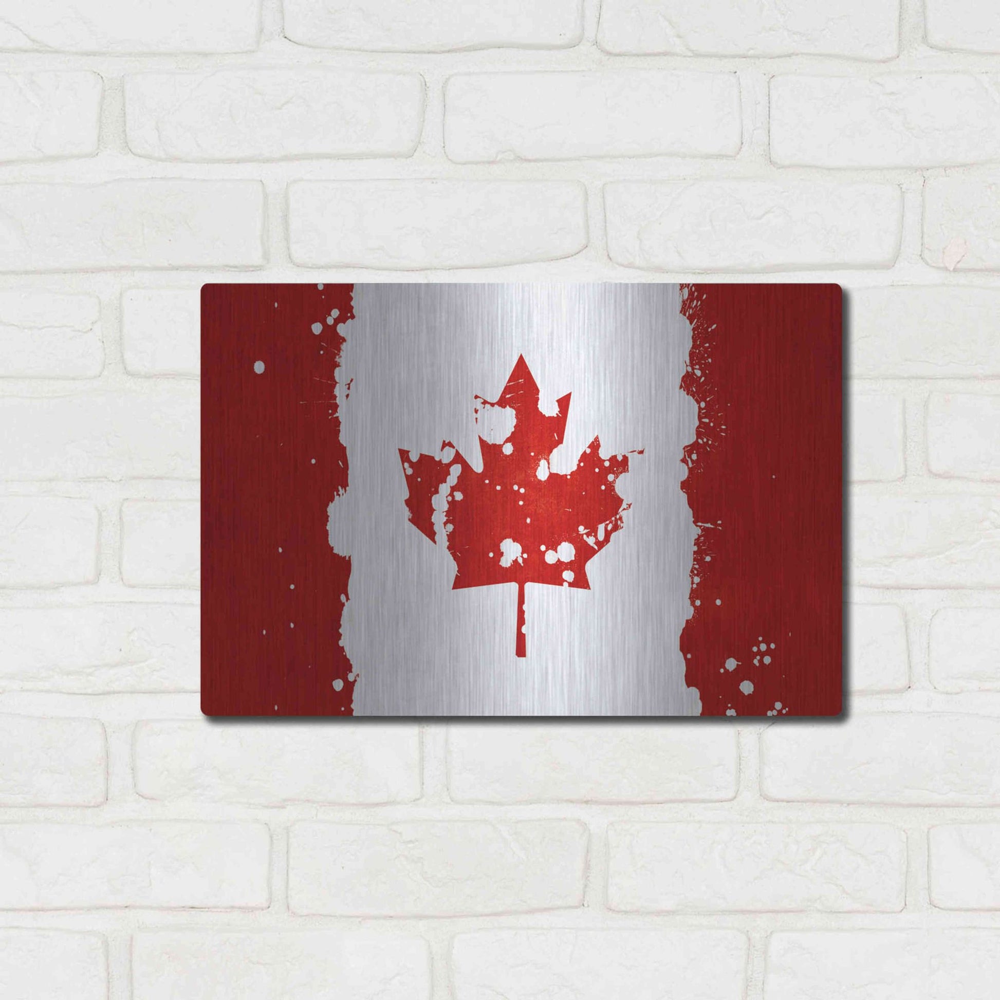 Luxe Metal Art 'Canada' Metal Wall Art,16x12