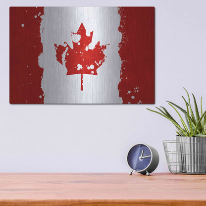 Luxe Metal Art 'Canada' Metal Wall Art,16x12