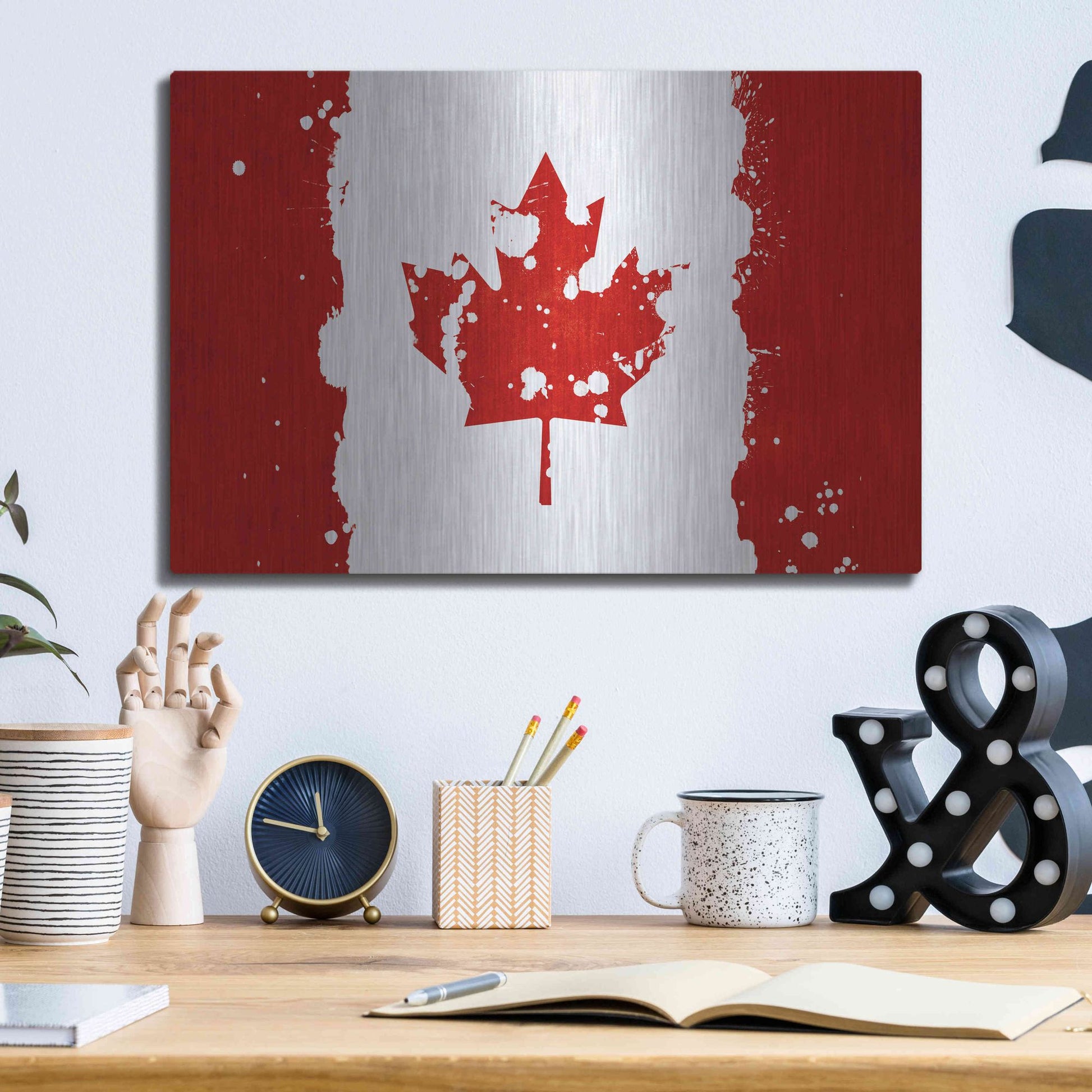 Luxe Metal Art 'Canada' Metal Wall Art,16x12