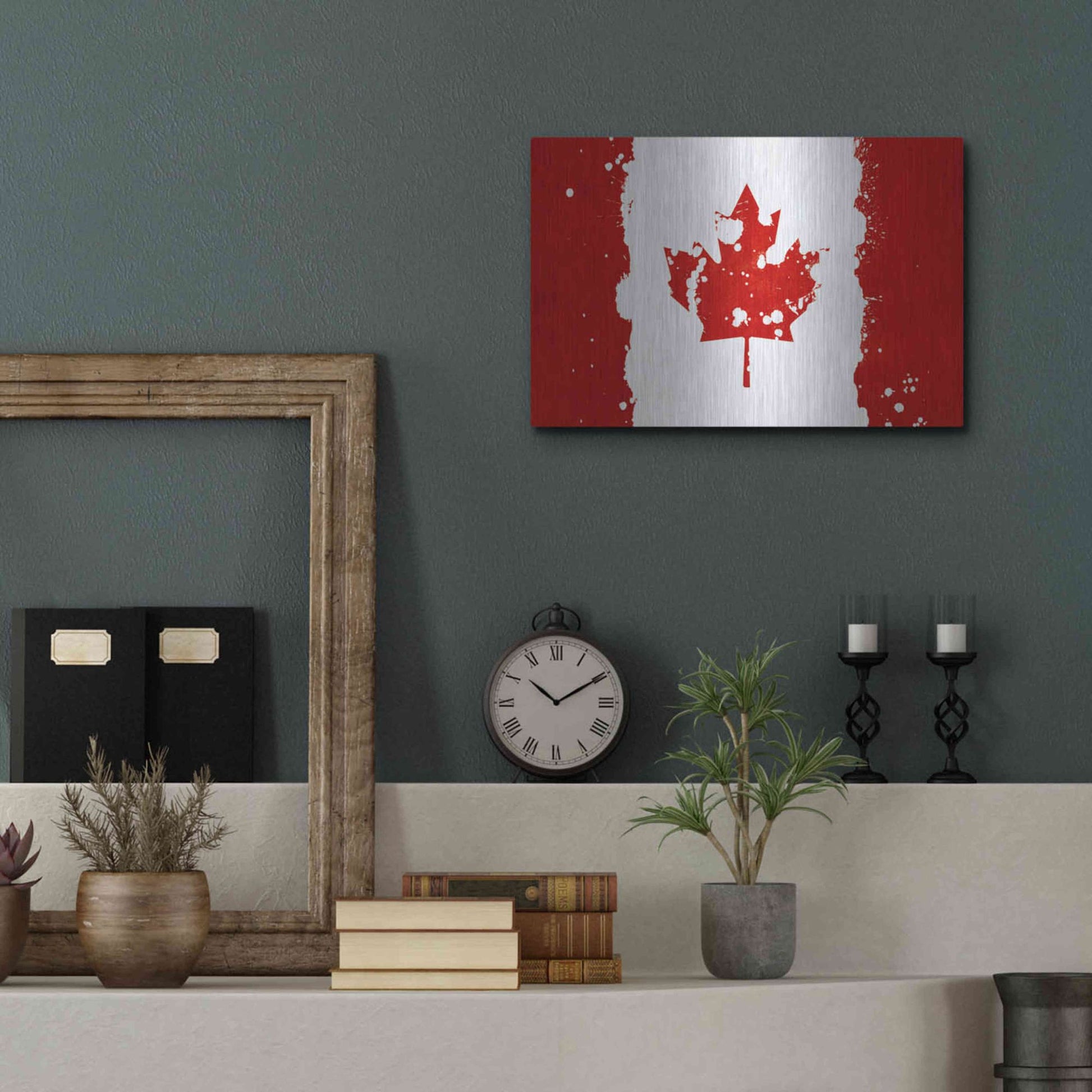 Luxe Metal Art 'Canada' Metal Wall Art,16x12