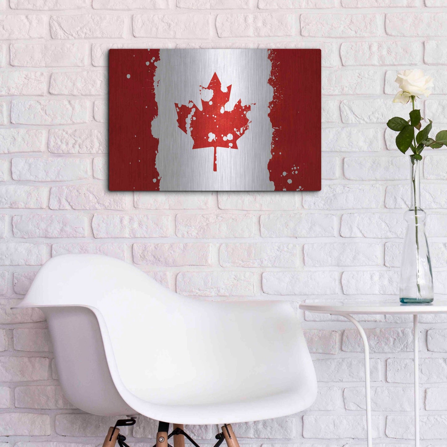 Luxe Metal Art 'Canada' Metal Wall Art,24x16