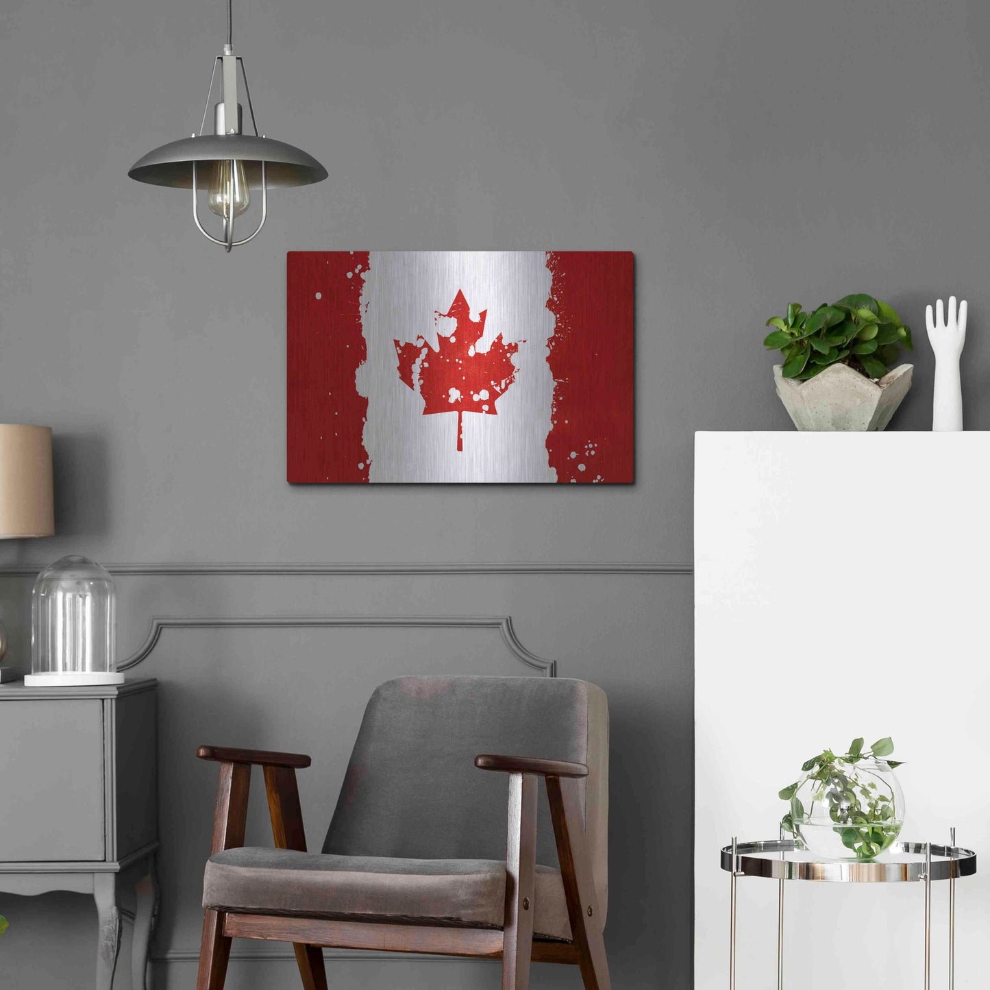 Luxe Metal Art 'Canada' Metal Wall Art,24x16