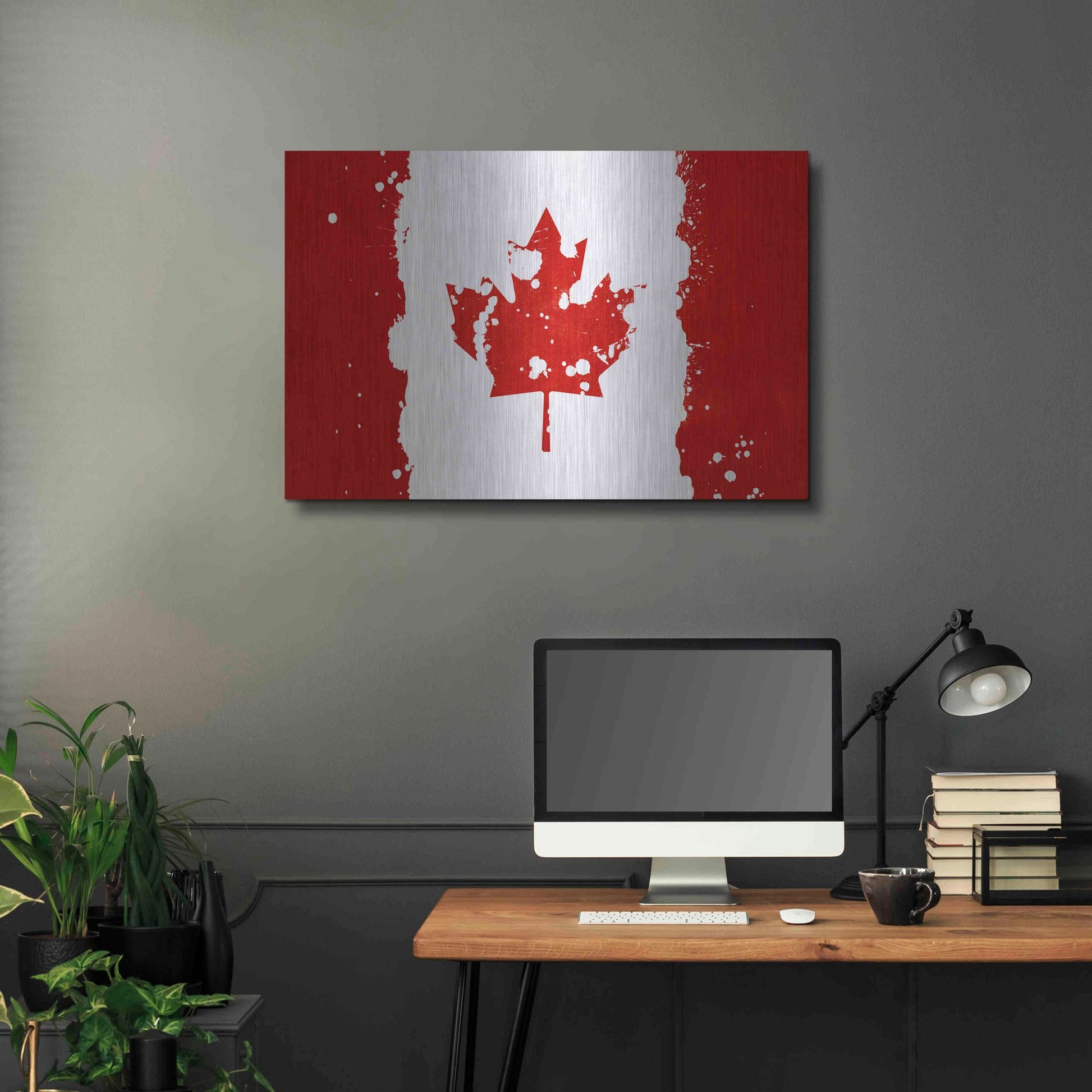 Luxe Metal Art 'Canada' Metal Wall Art,36x24