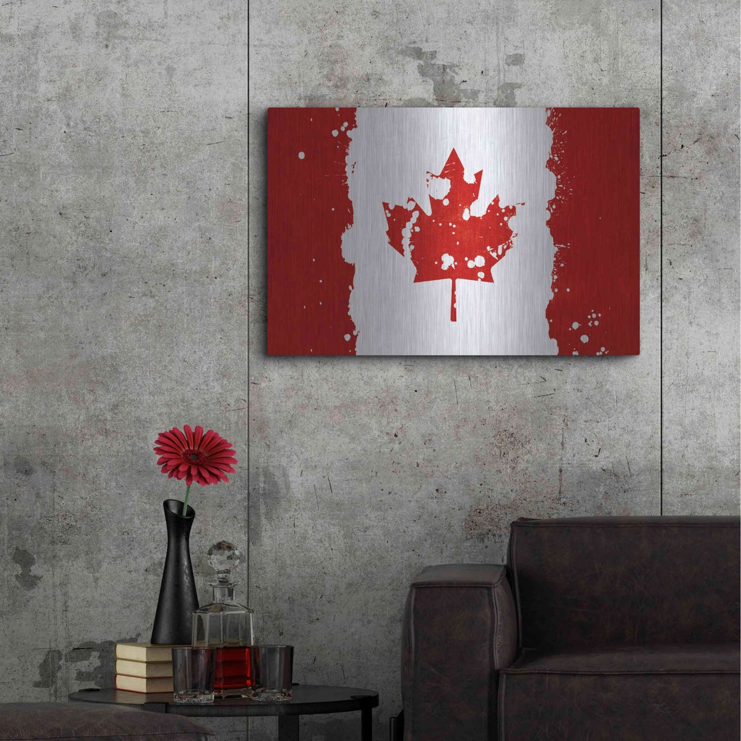 Luxe Metal Art 'Canada' Metal Wall Art,36x24