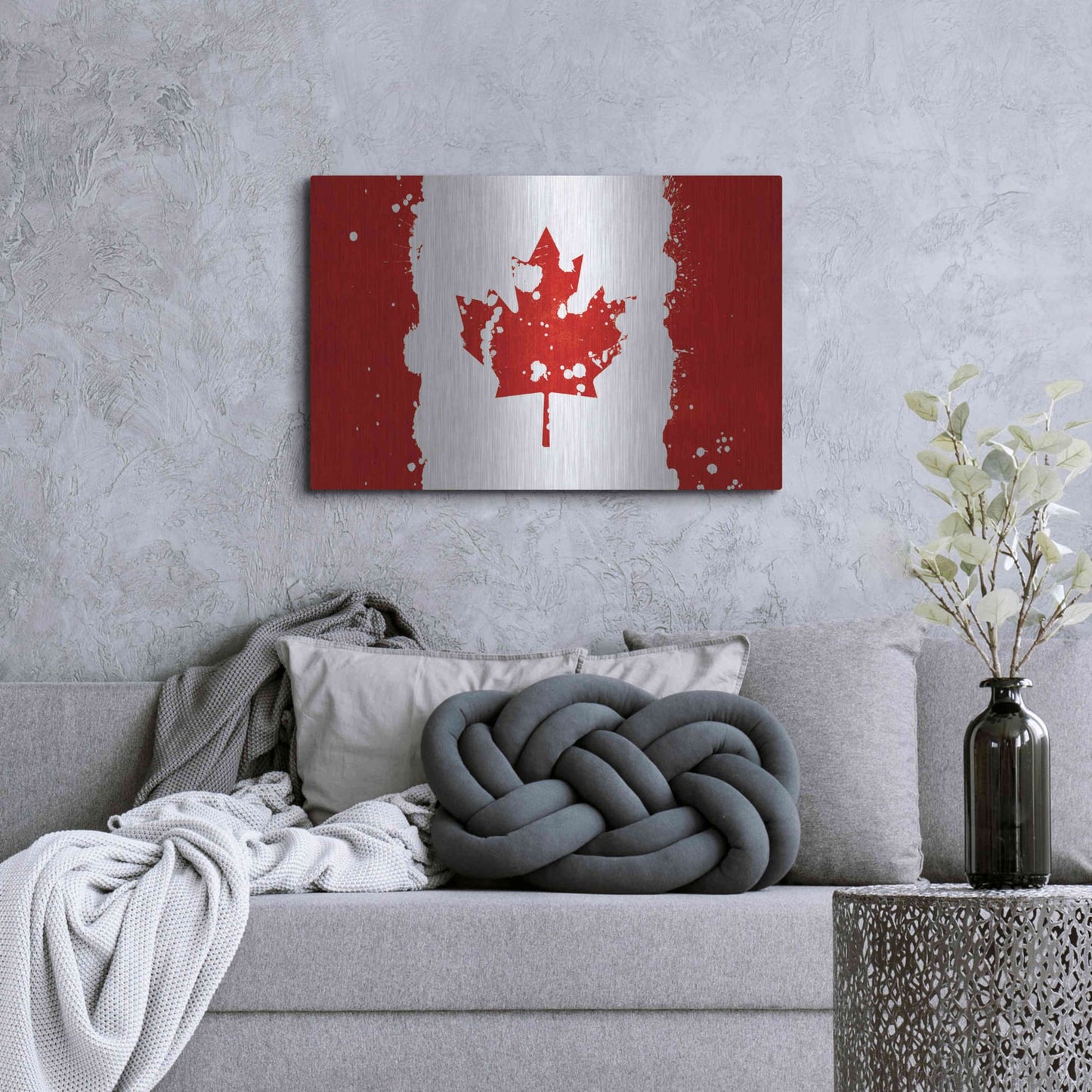 Luxe Metal Art 'Canada' Metal Wall Art,36x24