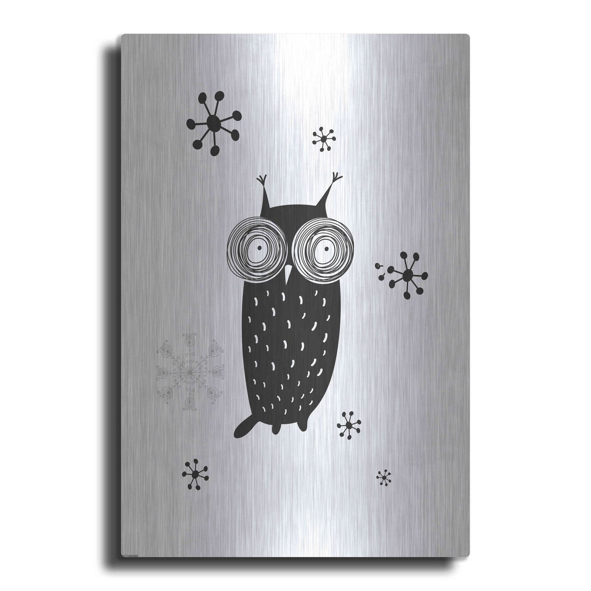 'Owl I' by GraphINC – Metal Wall Art