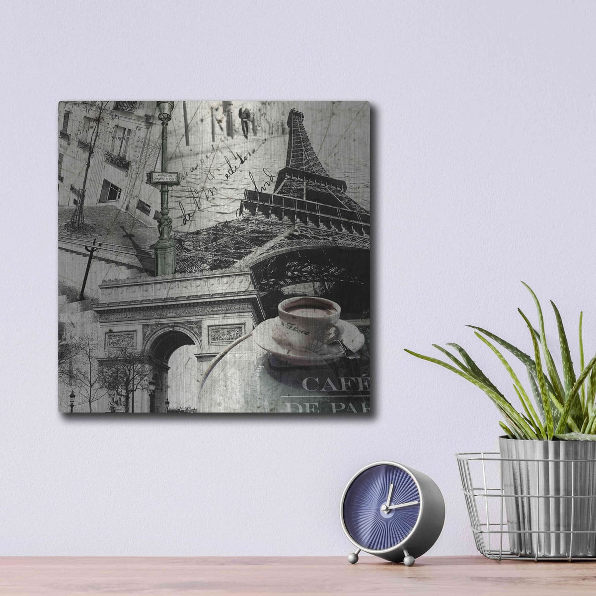 'Paris' by GraphINC – Metal Wall Art, 12x12 room view