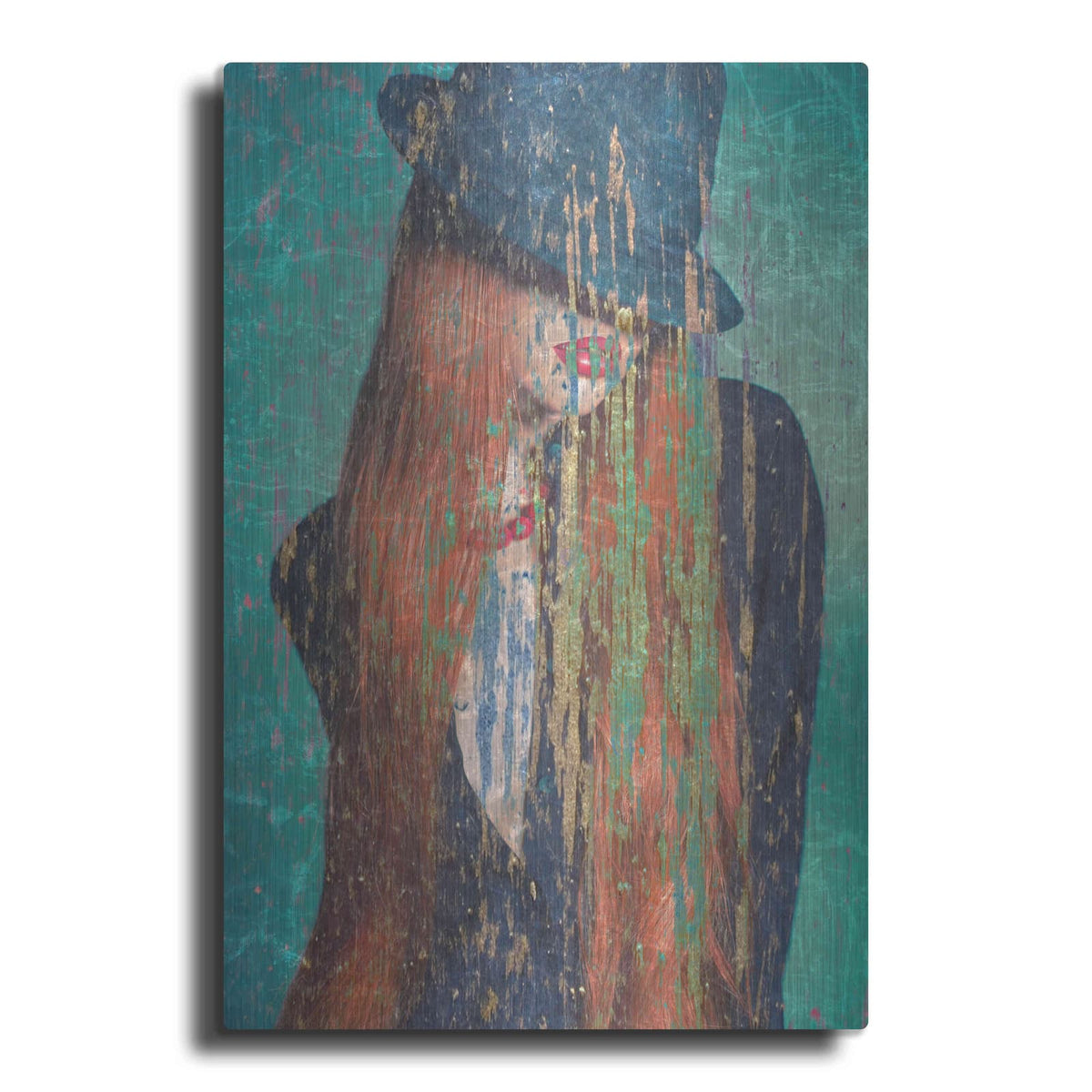 'Red Hair' by GraphINC – Metal Wall Art