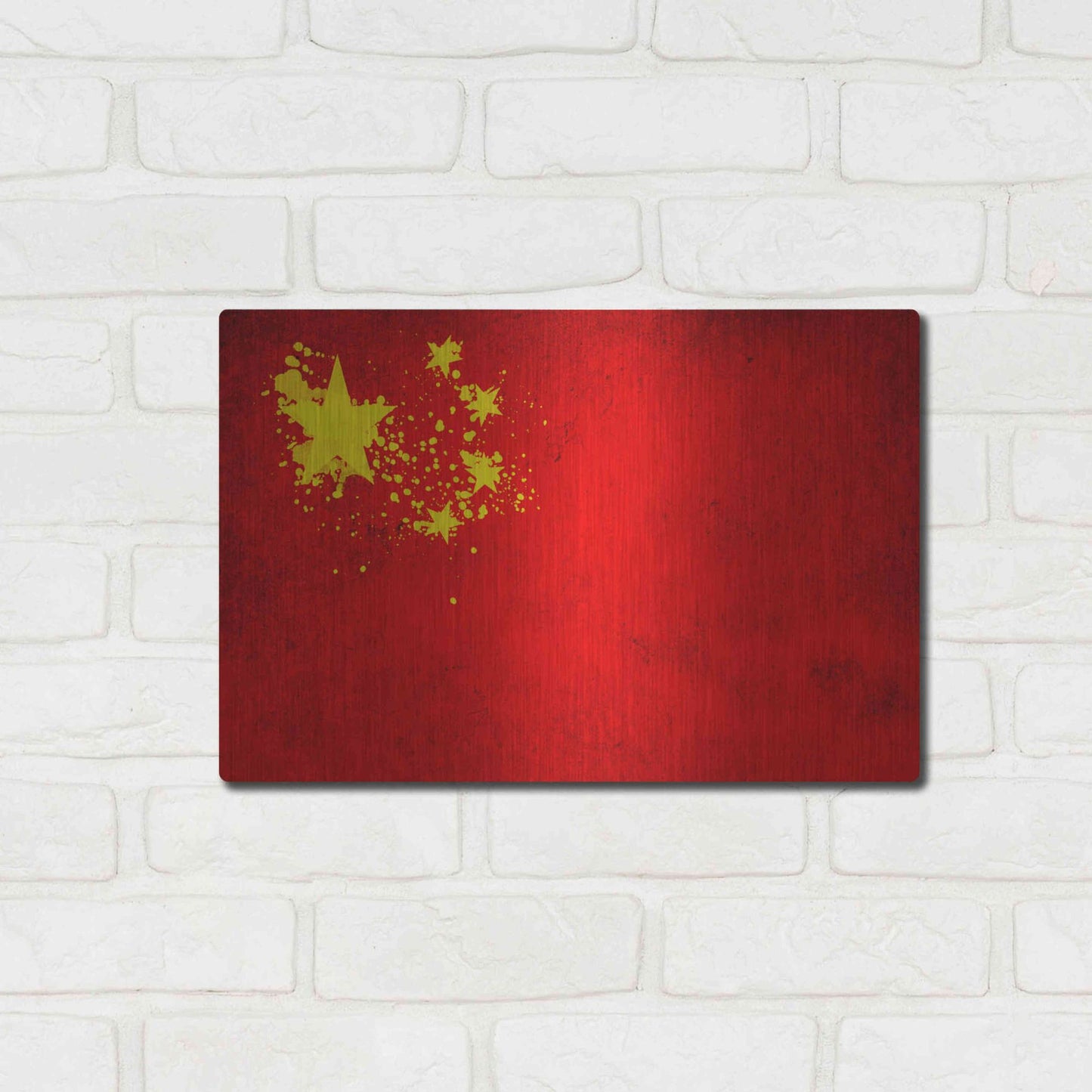 Luxe Metal Art 'China' Metal Wall Art,16x12