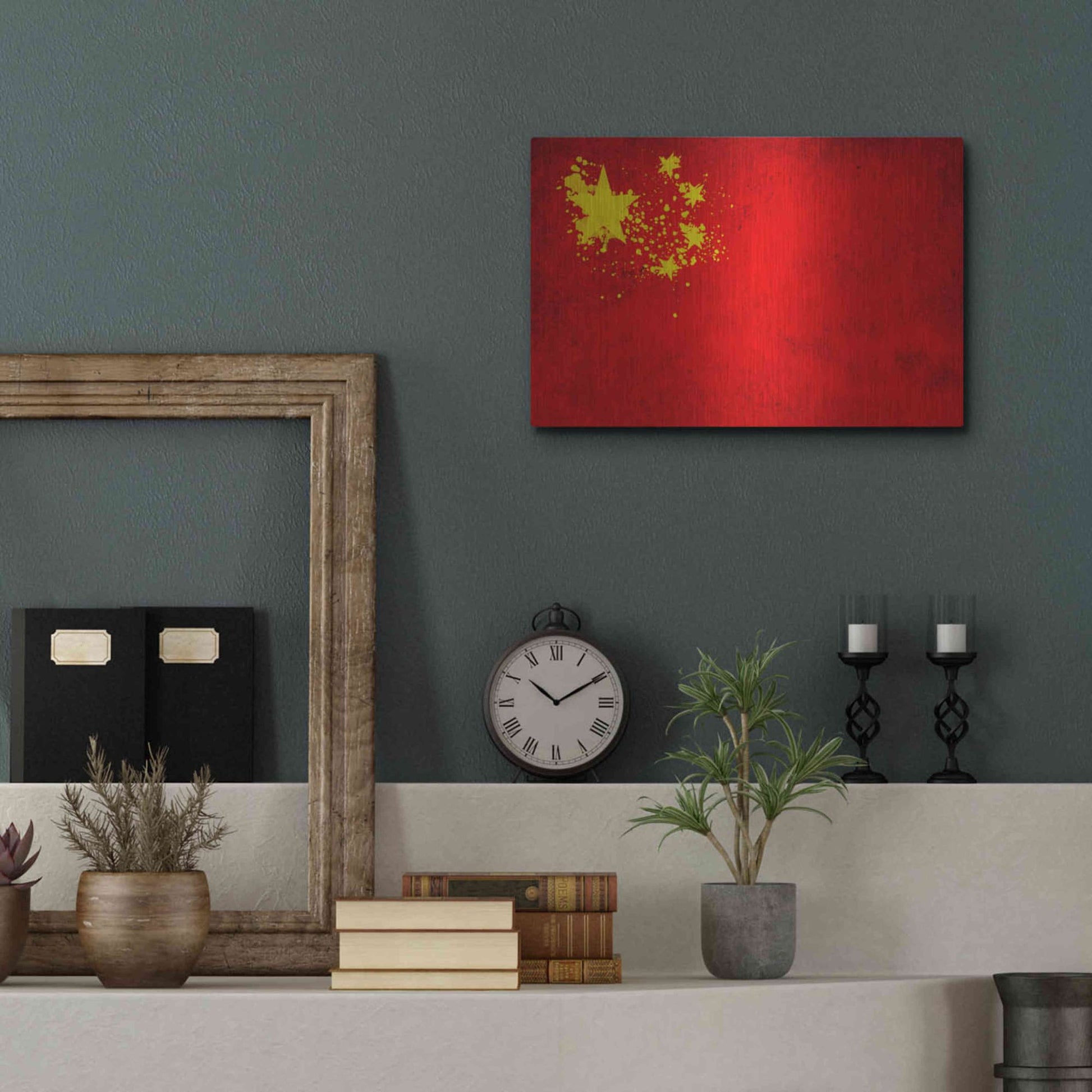 Luxe Metal Art 'China' Metal Wall Art,16x12