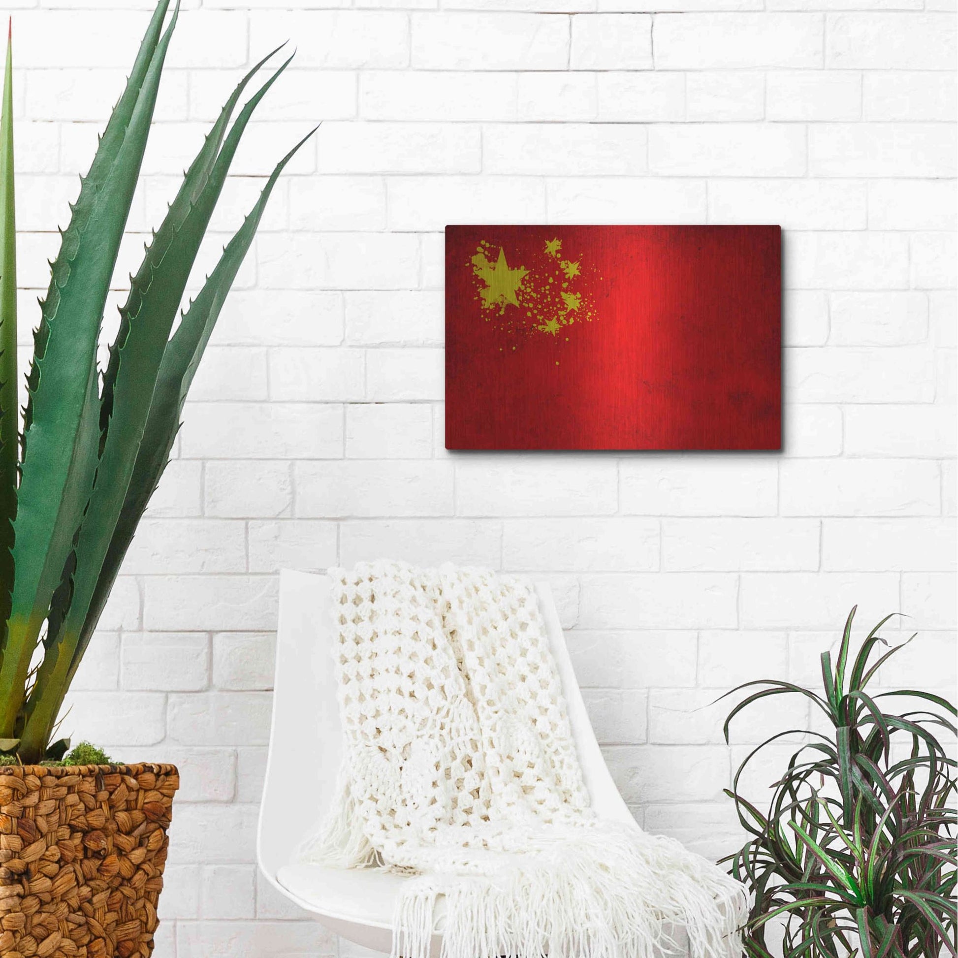 Luxe Metal Art 'China' Metal Wall Art,16x12