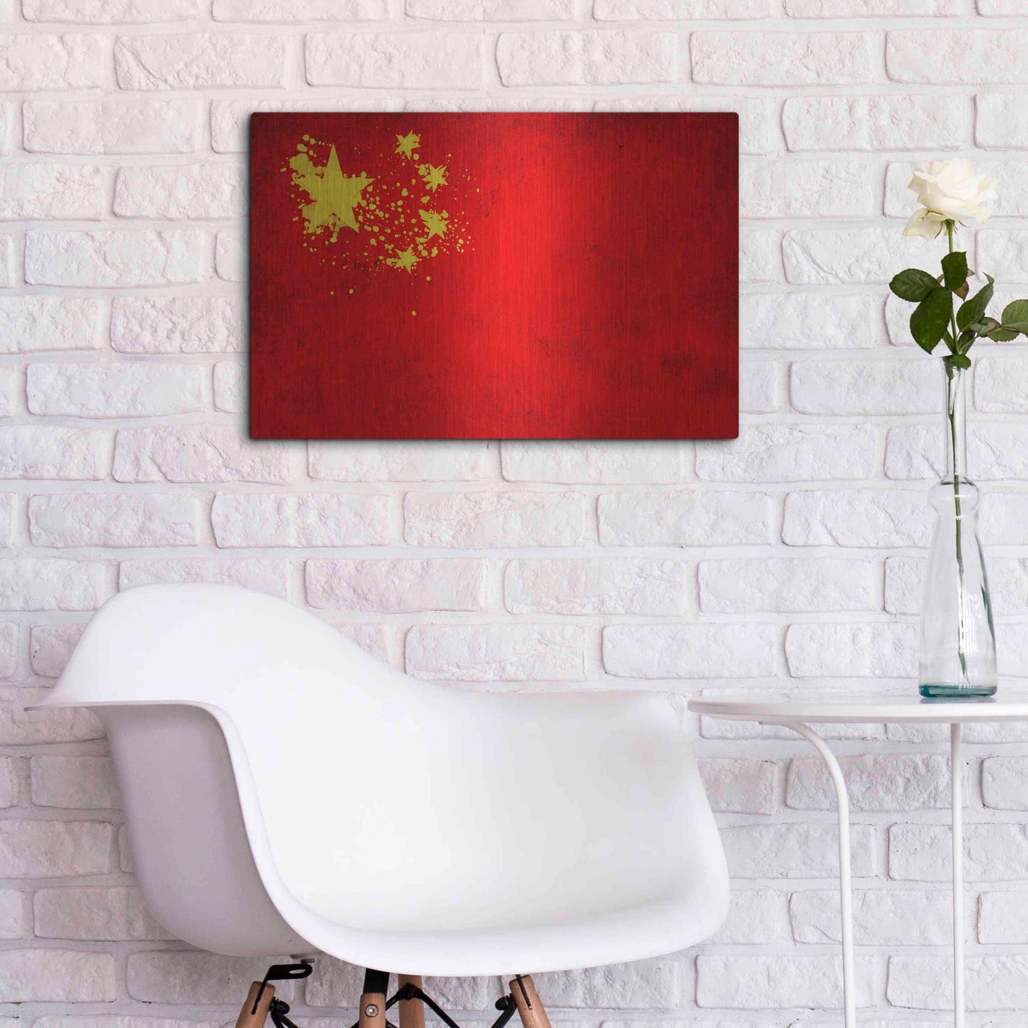 Luxe Metal Art 'China' Metal Wall Art,24x16