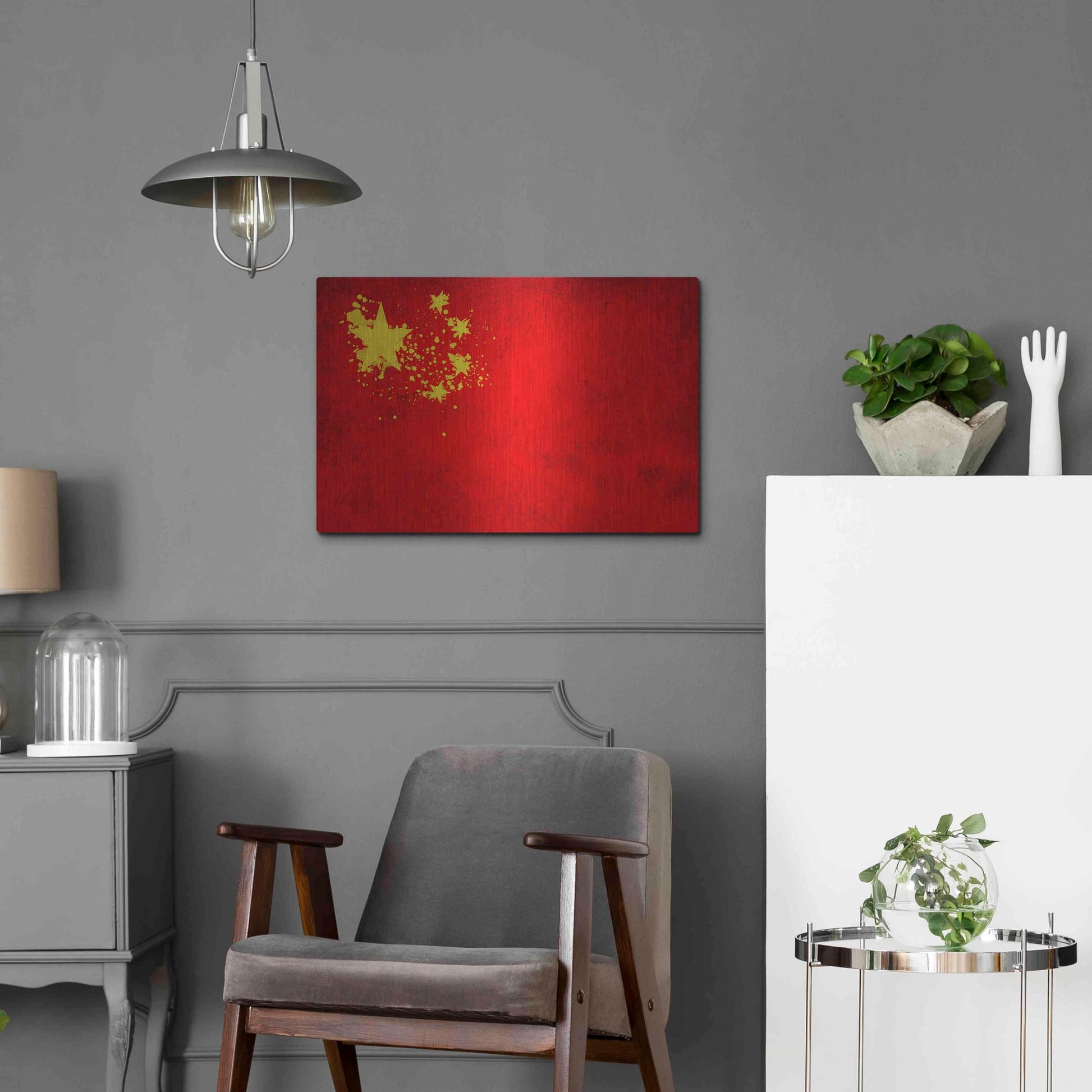 Luxe Metal Art 'China' Metal Wall Art,24x16