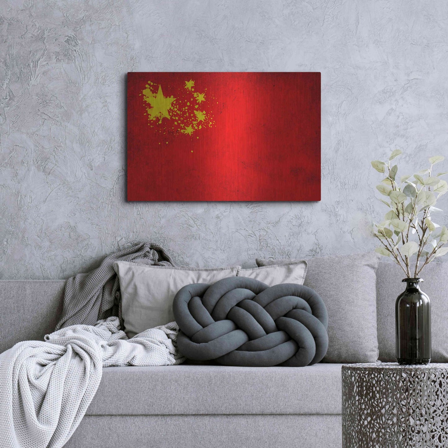 Luxe Metal Art 'China' Metal Wall Art,36x24