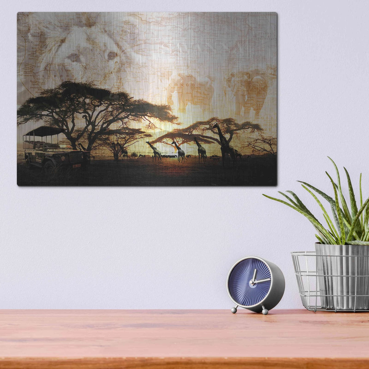 'Savanna' by GraphINC – Metal Wall Art, 16x12 room view