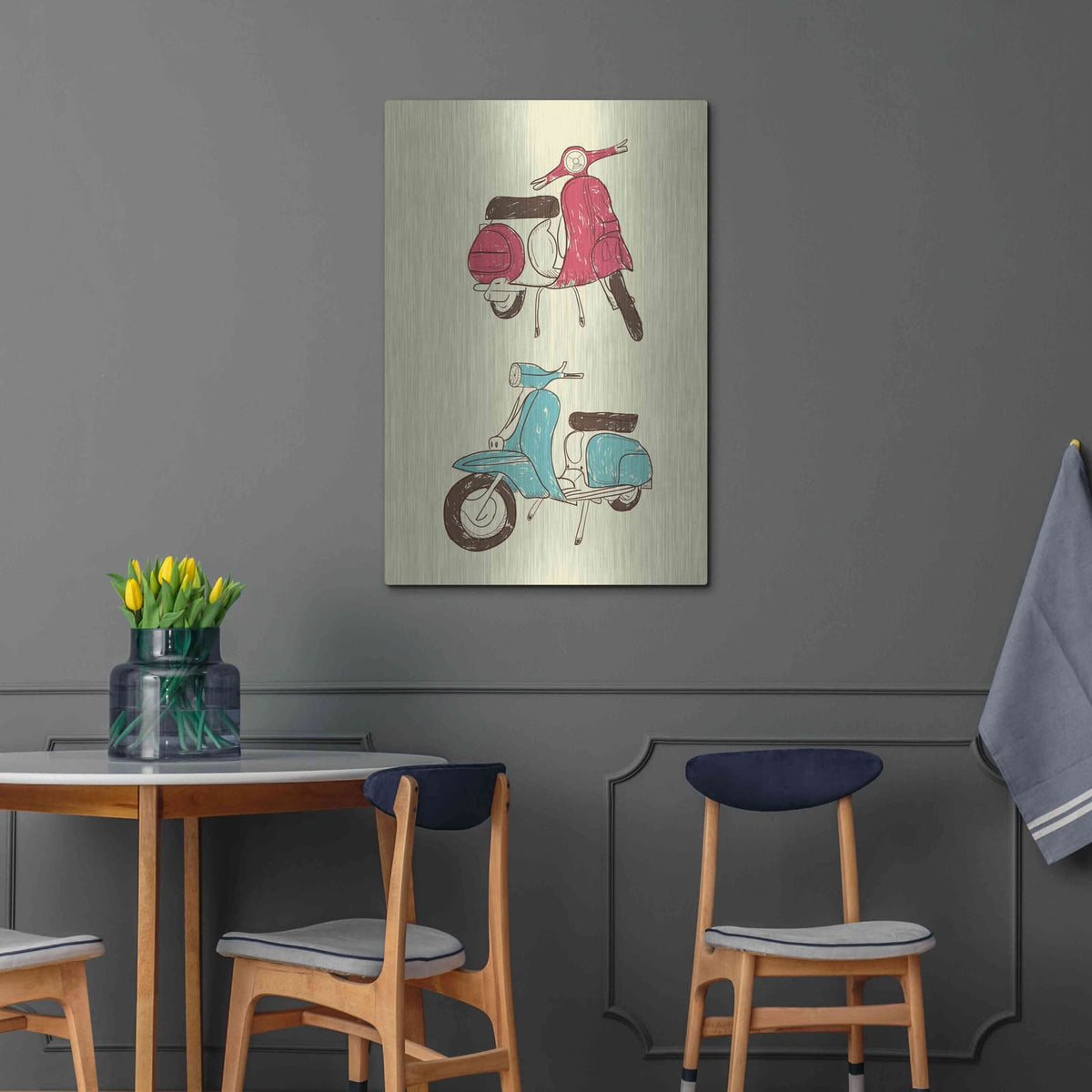 'Scooter II' by GraphINC – Metal Wall Art, 24x36 room view