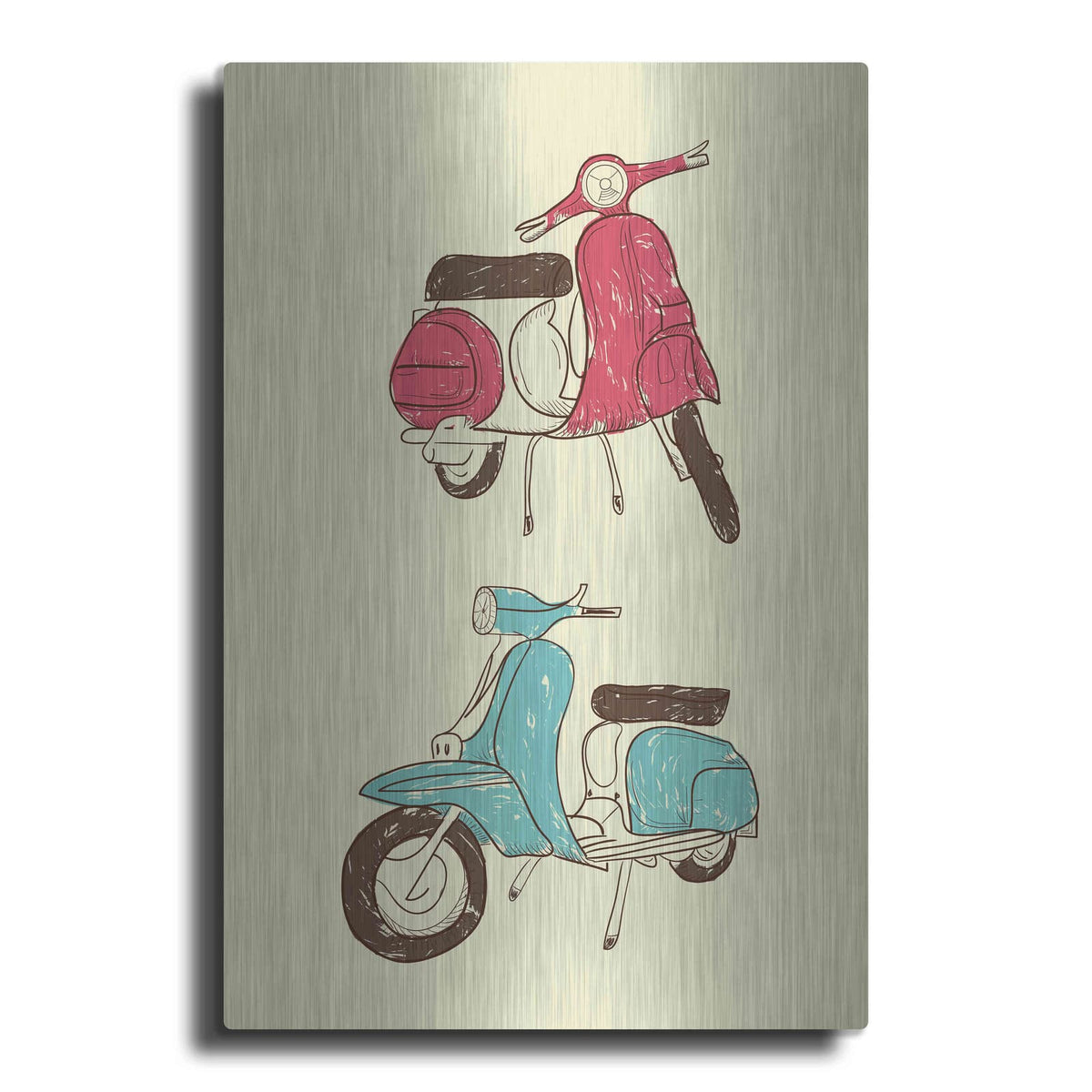 'Scooter II' by GraphINC – Metal Wall Art
