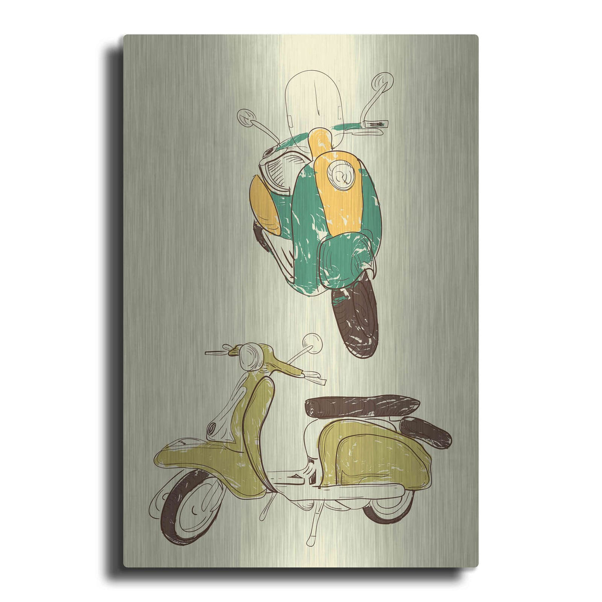 'Scooter III' by GraphINC – Metal Wall Art