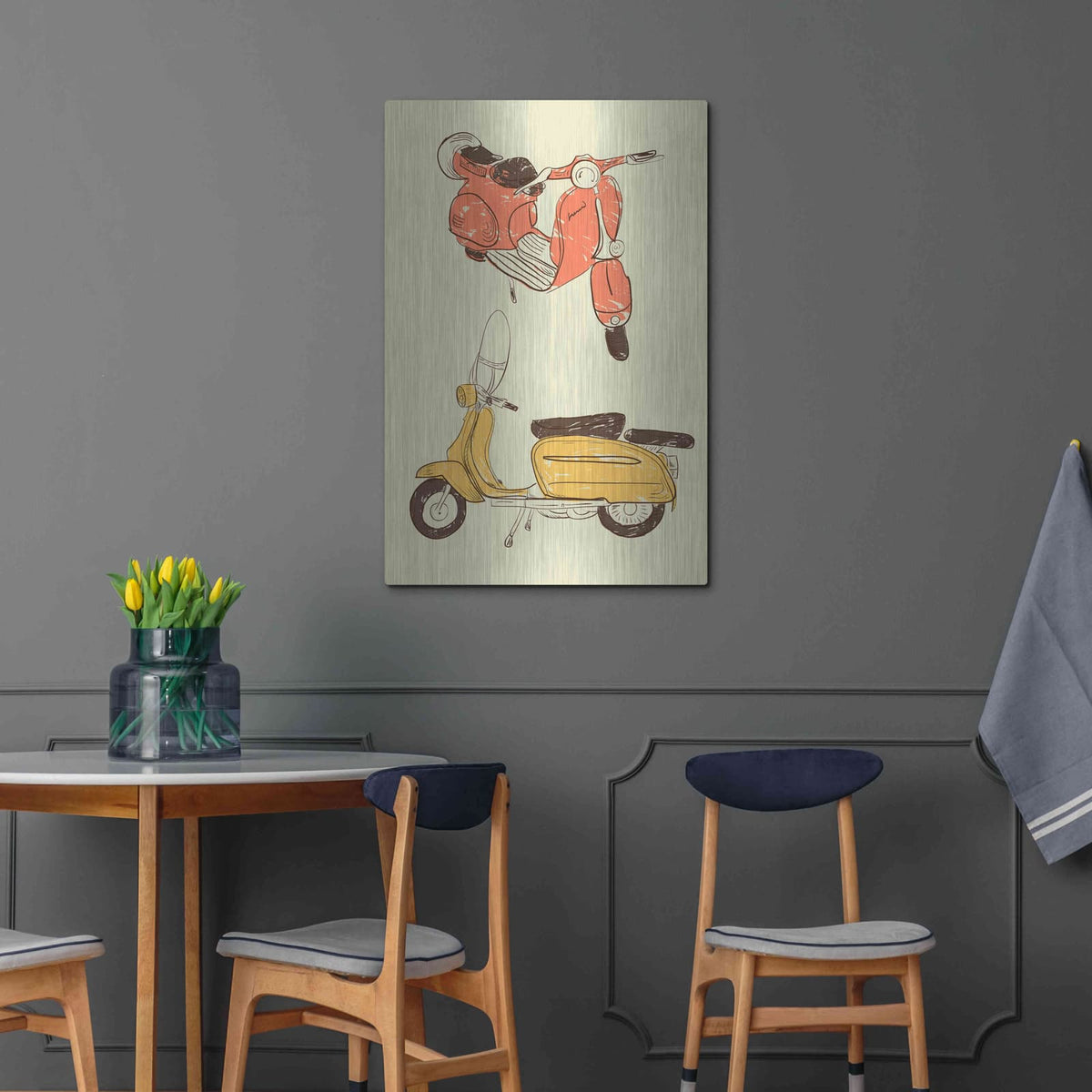 'Scooter IV' by GraphINC – Metal Wall Art, 24x36 room view