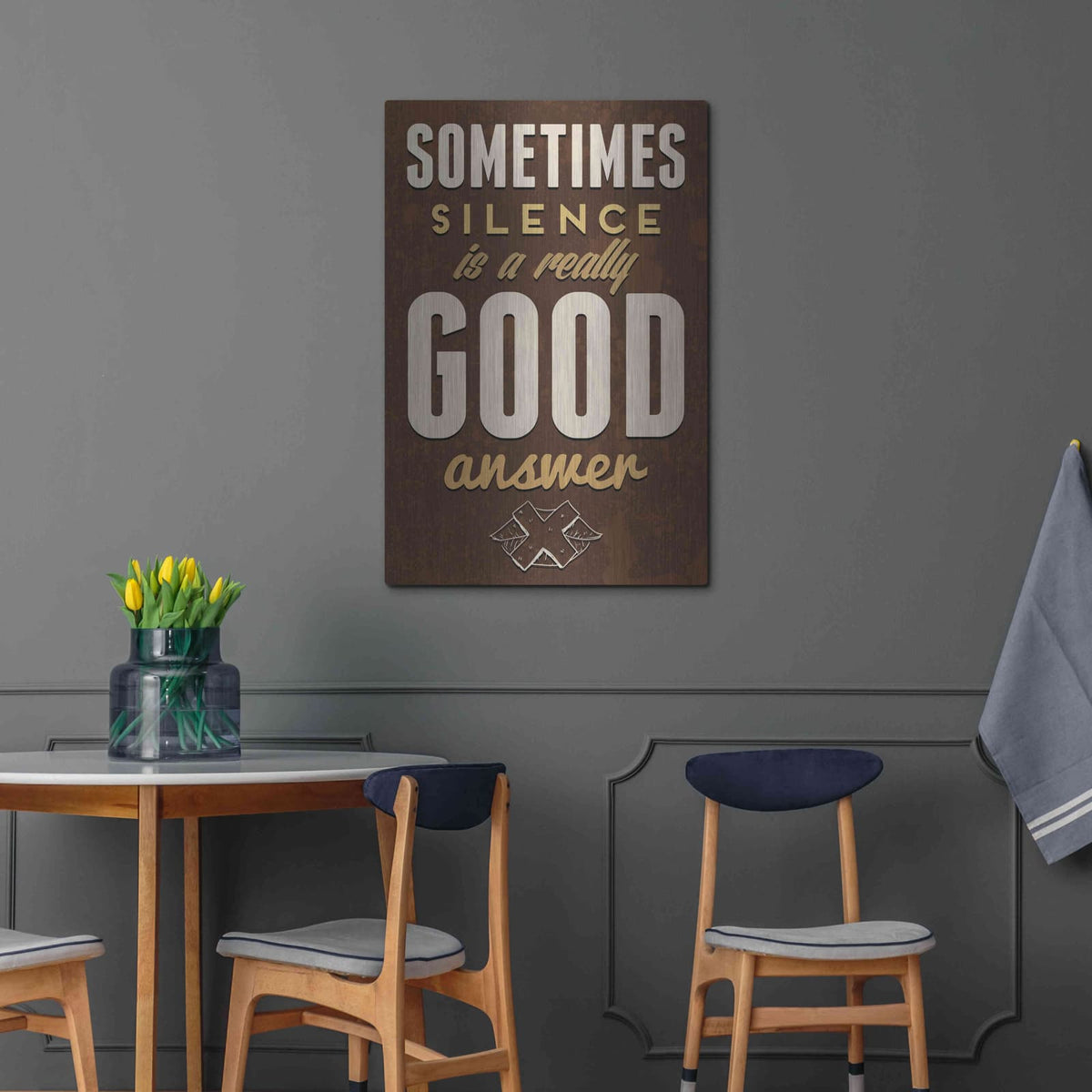 'Sometimes' by GraphINC – Metal Wall Art, 24x36 room view