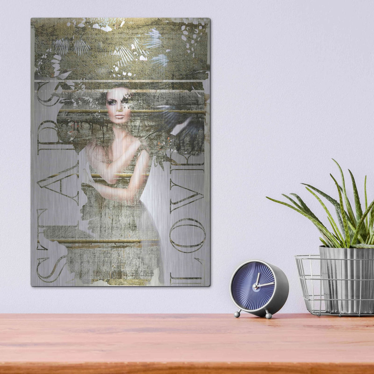 'Star Lovers' by GraphINC – Metal Wall Art, 12x16 room view