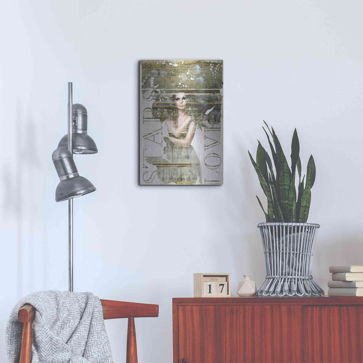 'Star Lovers' by GraphINC – Metal Wall Art, 16x24 room view