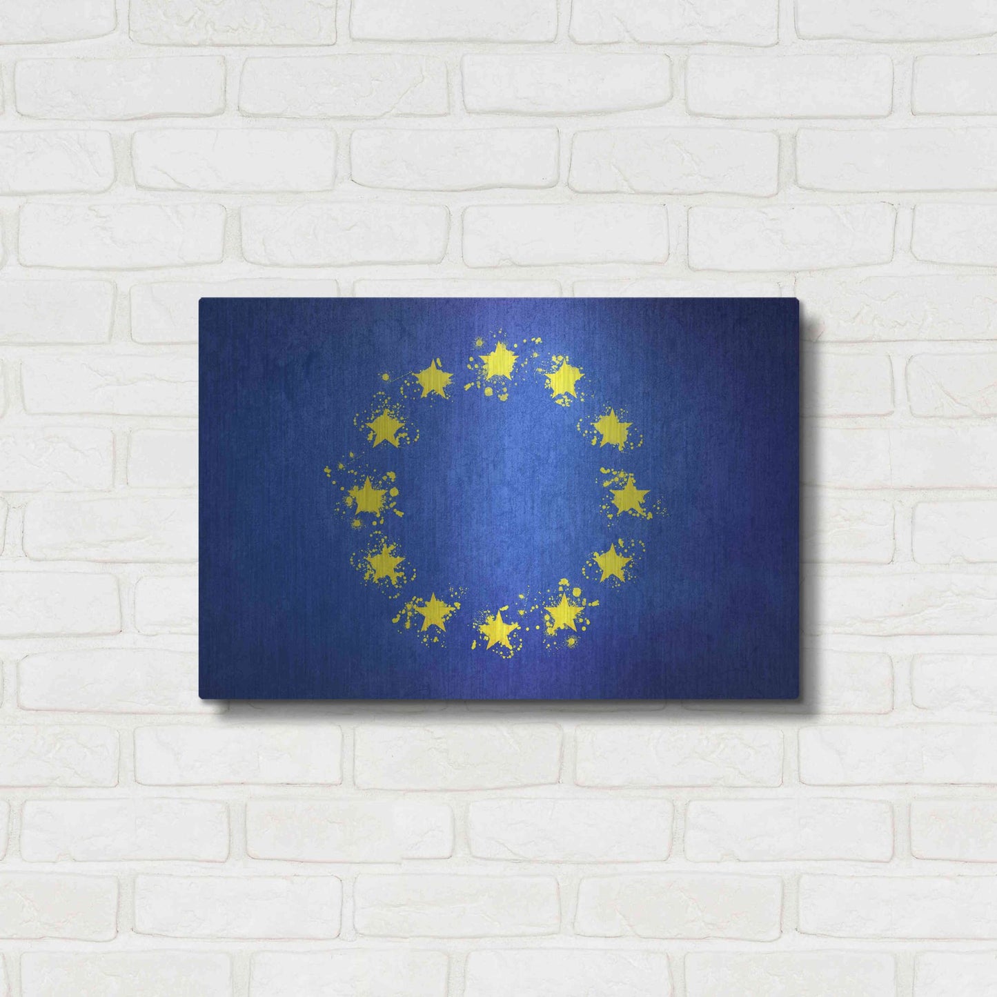 Luxe Metal Art 'European Union' Metal Wall Art,24x16