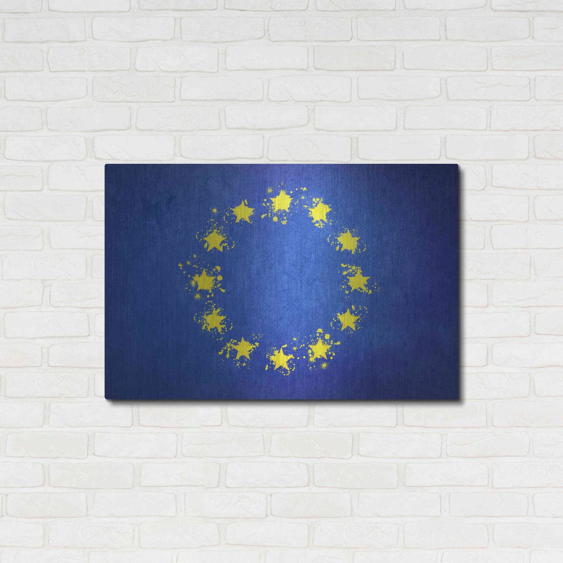 Luxe Metal Art 'European Union' Metal Wall Art,36x24