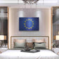 Luxe Metal Art 'European Union' Metal Wall Art,36x24