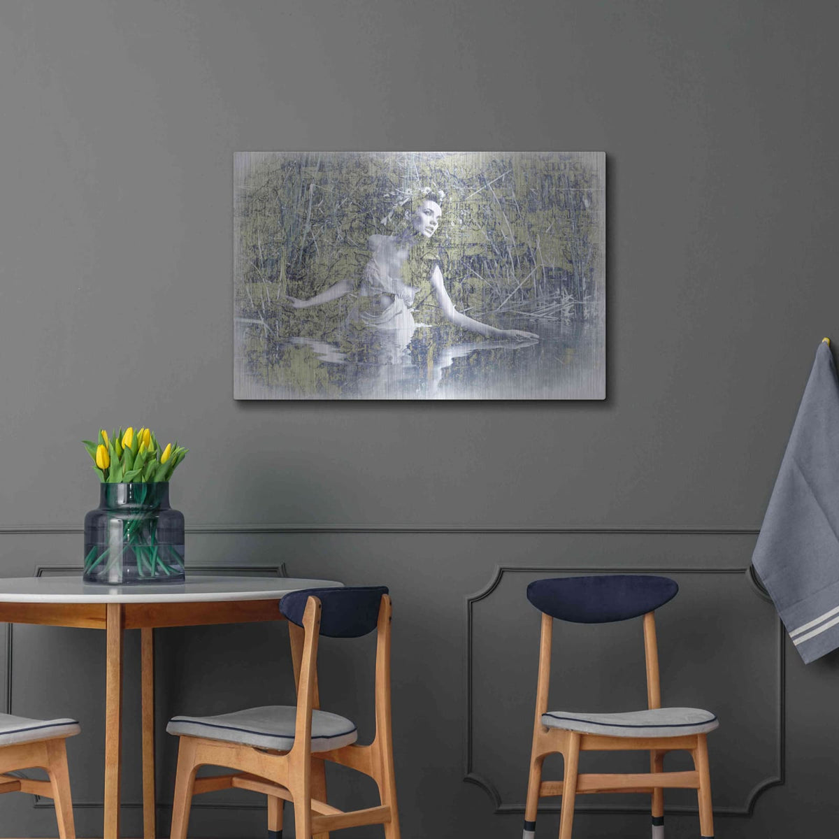 'Swan Lake' by GraphINC – Metal Wall Art, 36x24 room view