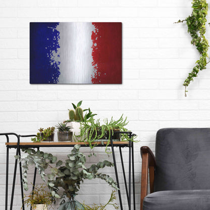 Luxe Metal Art 'France' Metal Wall Art,16x12