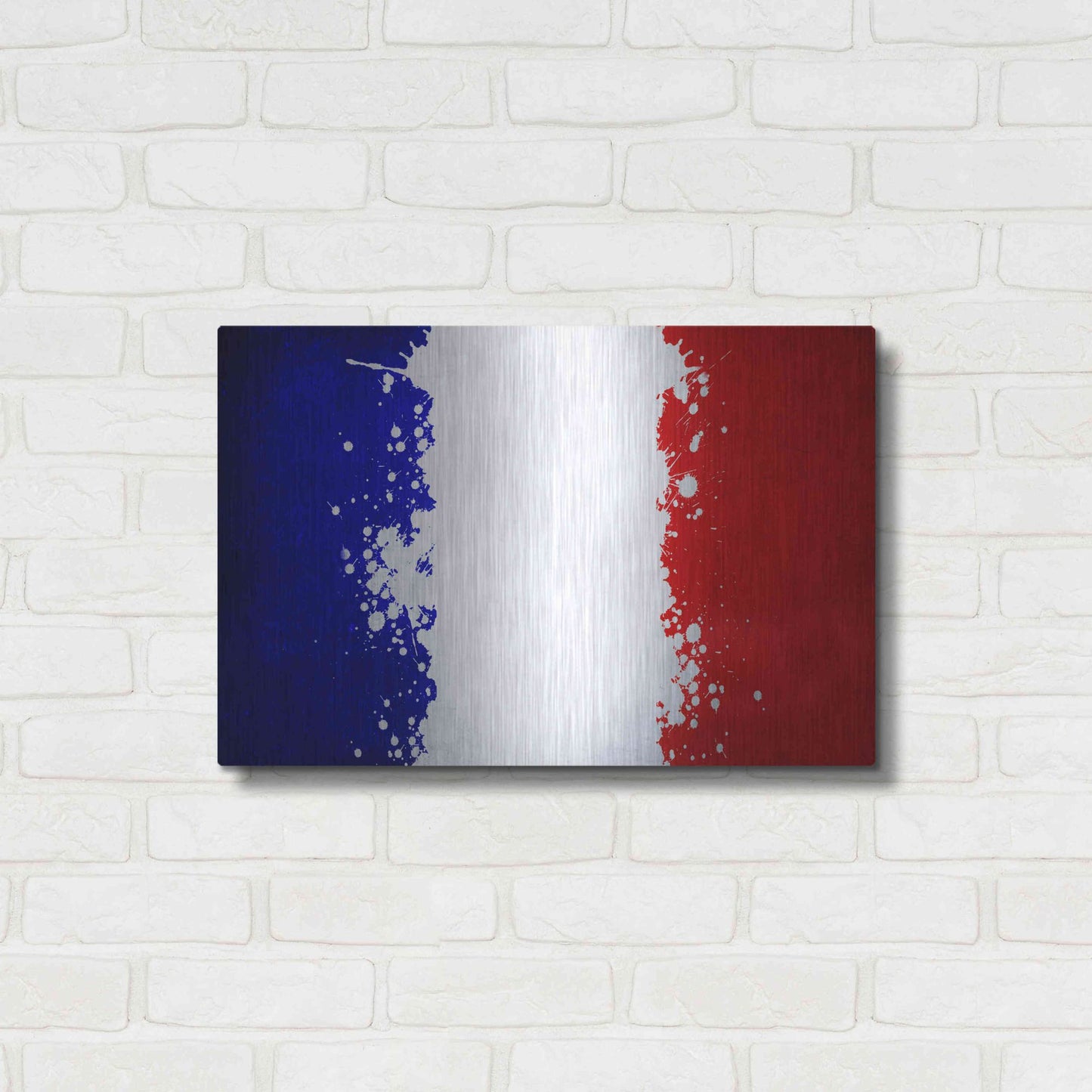 Luxe Metal Art 'France' Metal Wall Art,24x16