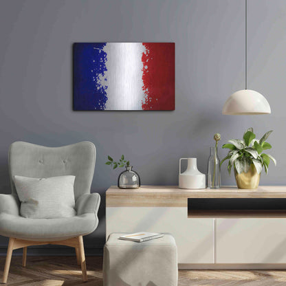 Luxe Metal Art 'France' Metal Wall Art,24x16