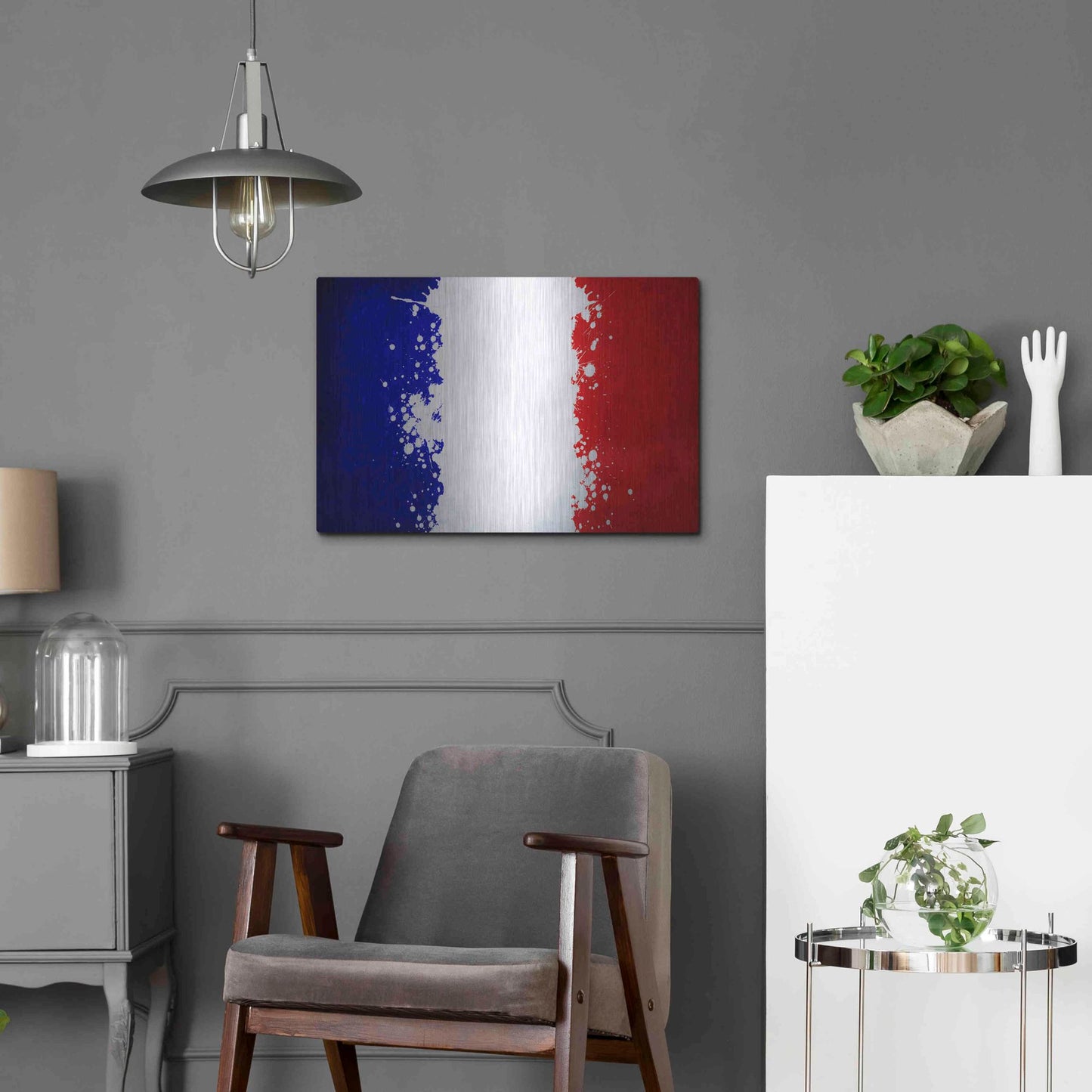 Luxe Metal Art 'France' Metal Wall Art,24x16