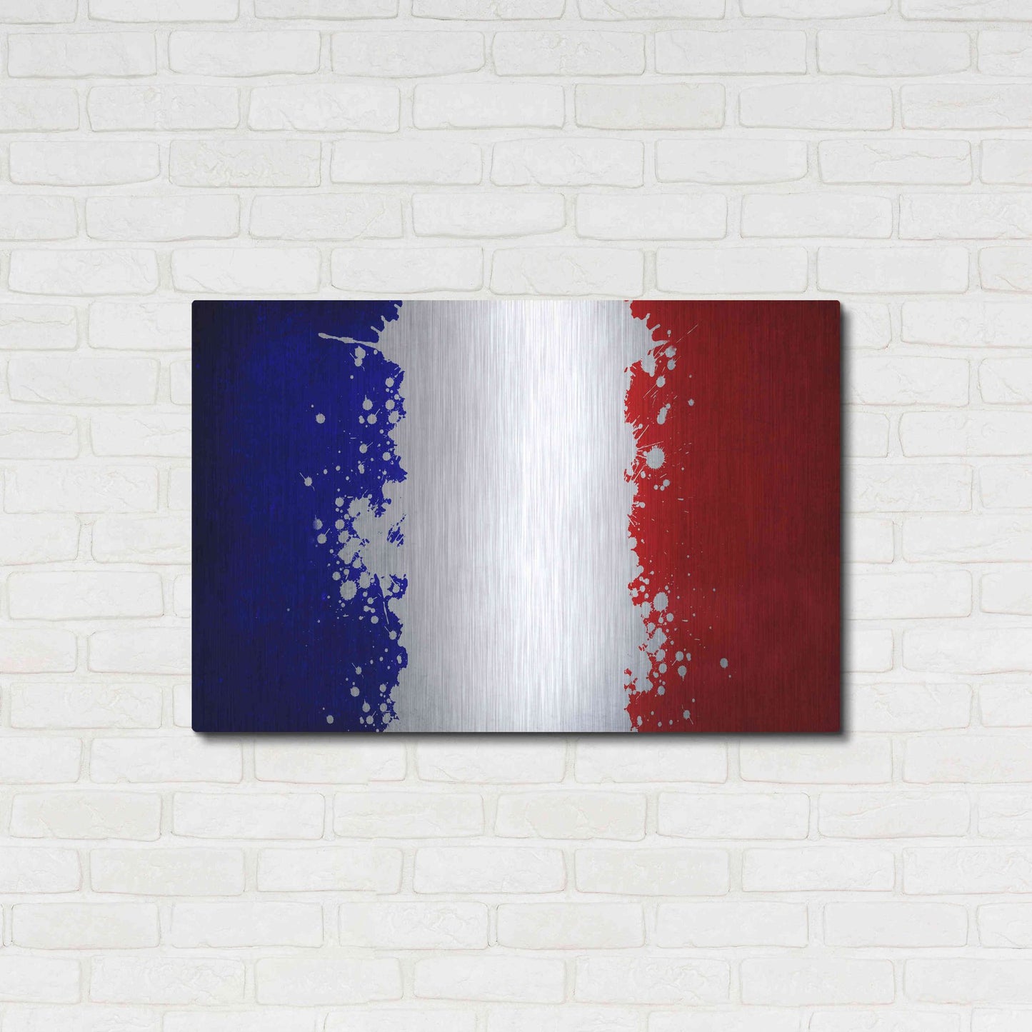 Luxe Metal Art 'France' Metal Wall Art,36x24