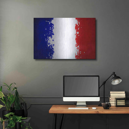 Luxe Metal Art 'France' Metal Wall Art,36x24