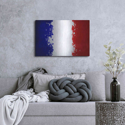 Luxe Metal Art 'France' Metal Wall Art,36x24