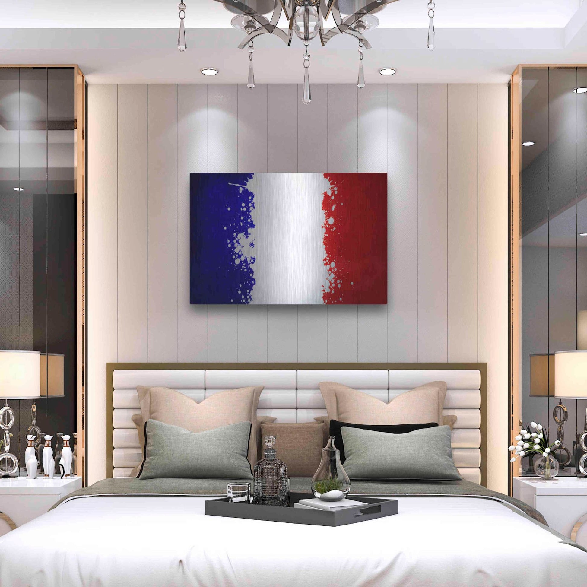 Luxe Metal Art 'France' Metal Wall Art,36x24